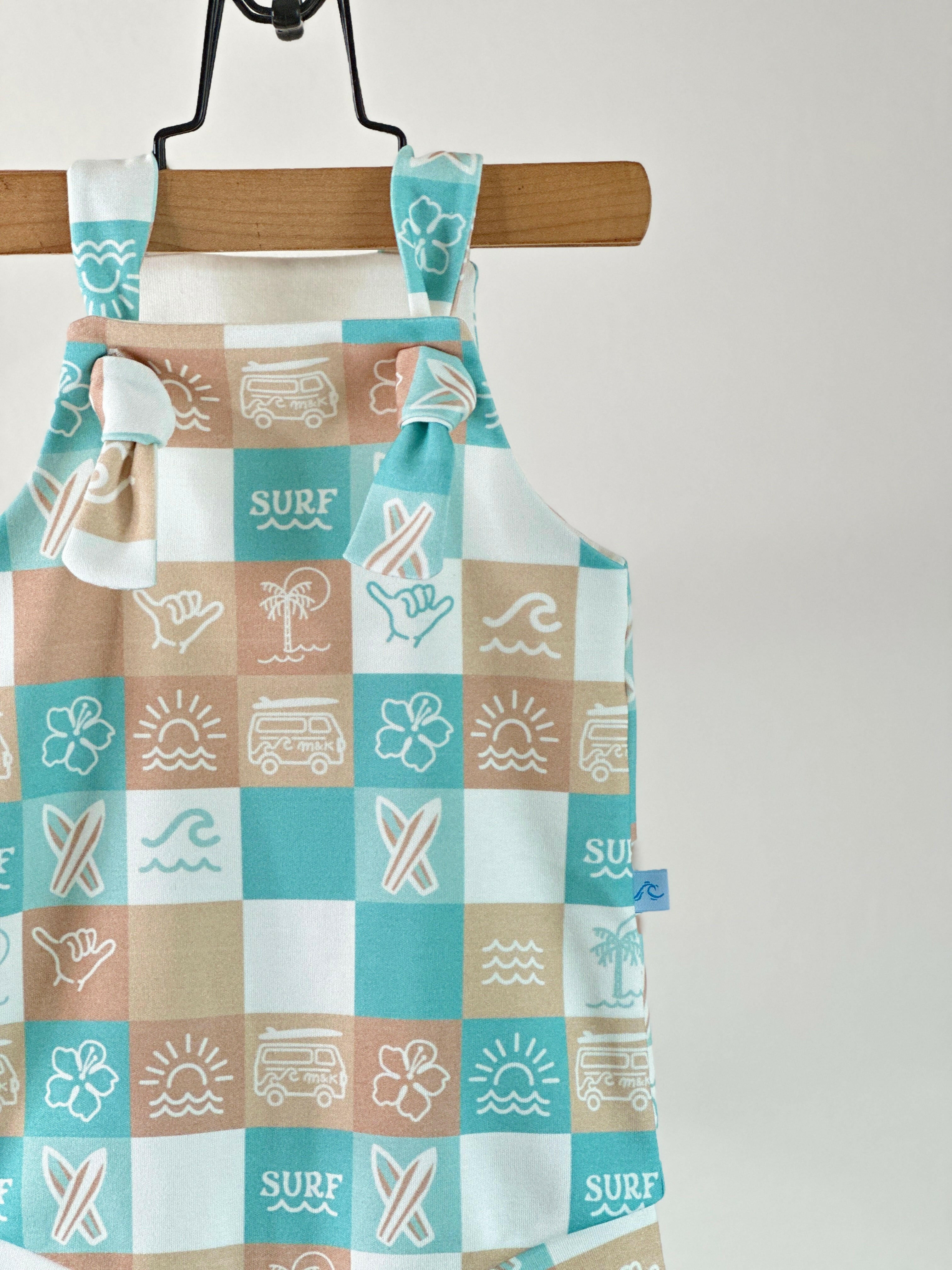 M & K CHECKERS LITTLE KAI ROMPER Little Kai Romper Moana & Kai