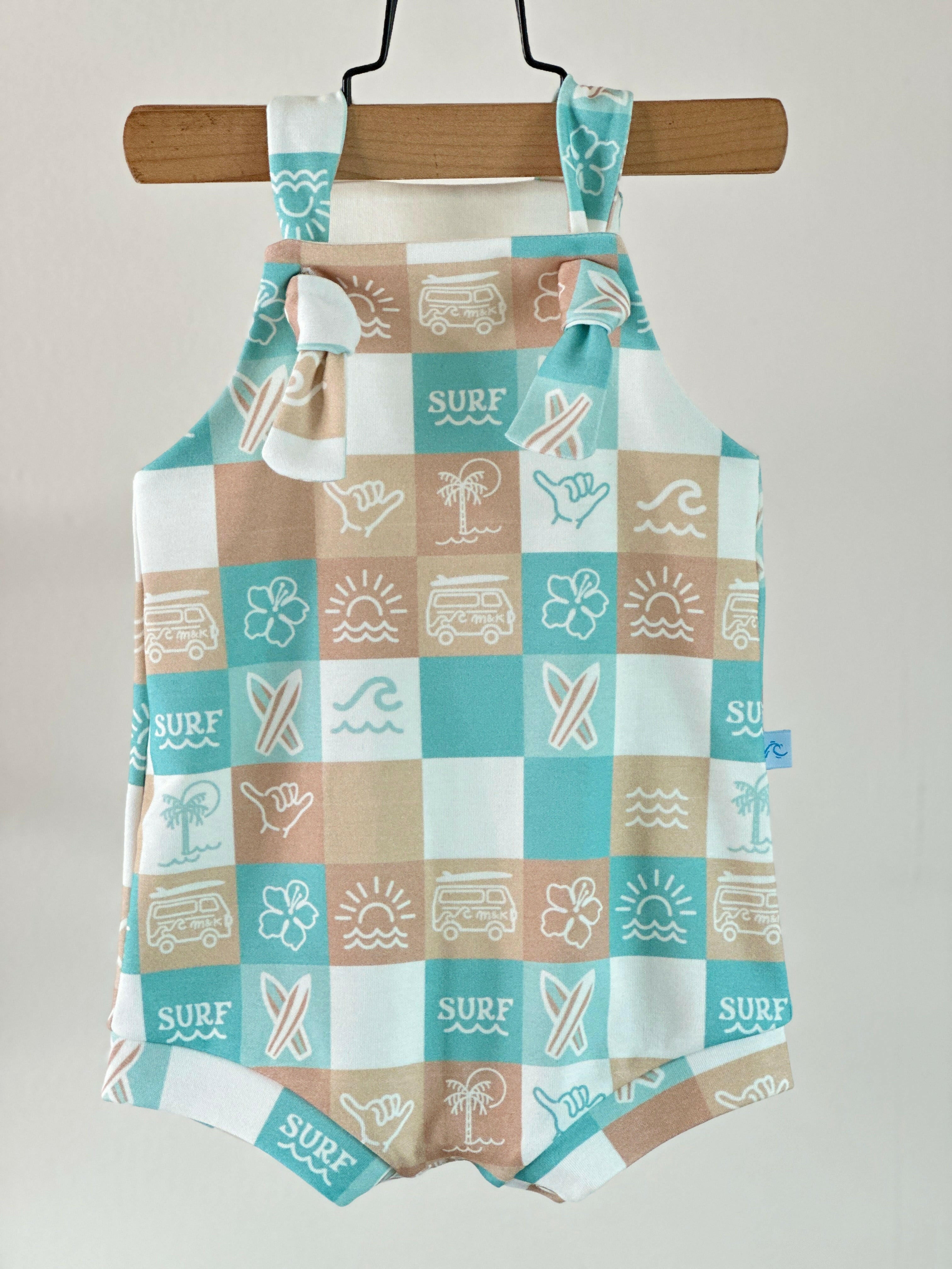 M & K CHECKERS LITTLE KAI ROMPER Little Kai Romper Moana & Kai