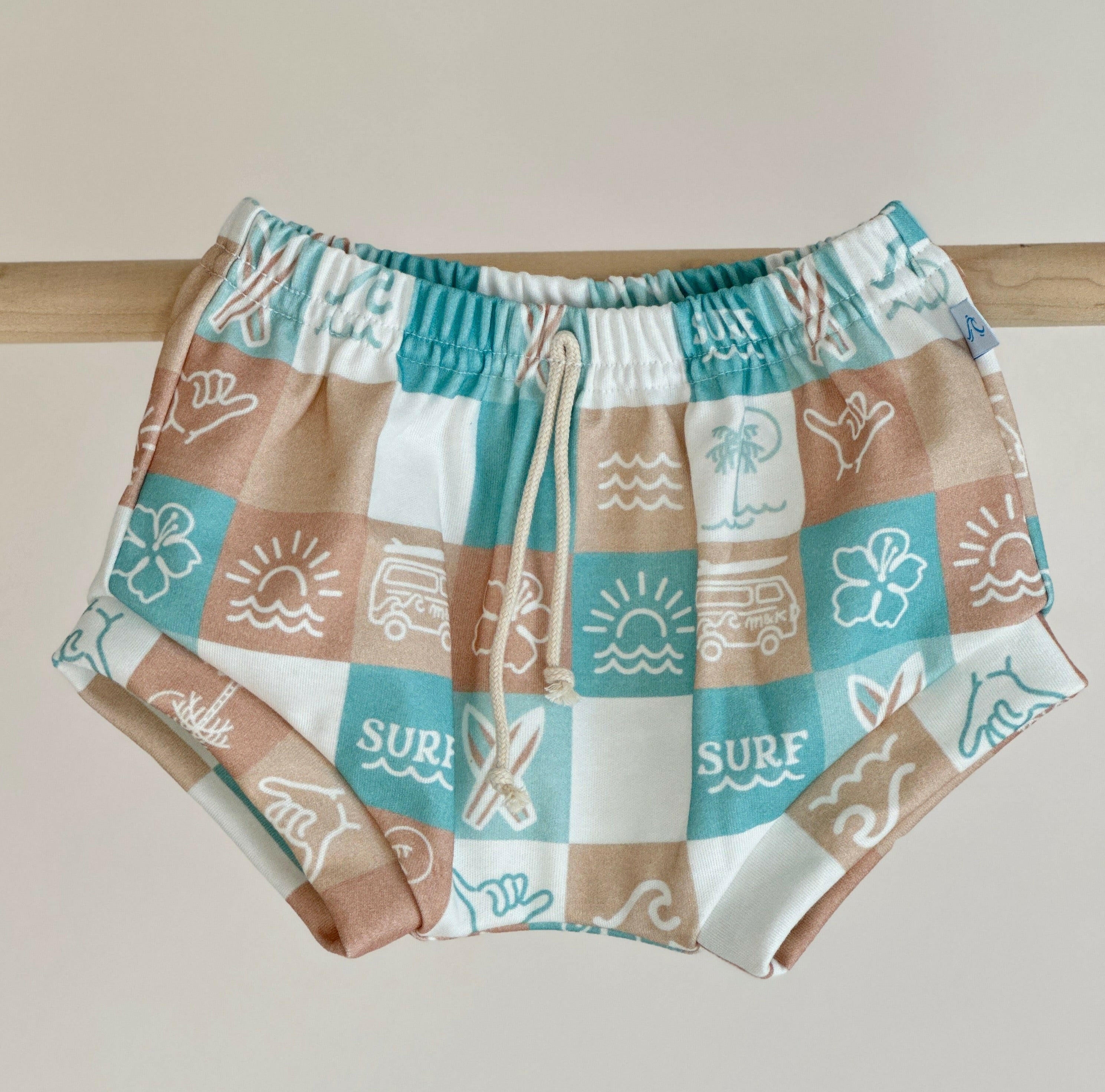 M & K CHECKERS BUMMIES Shorts Moana & Kai