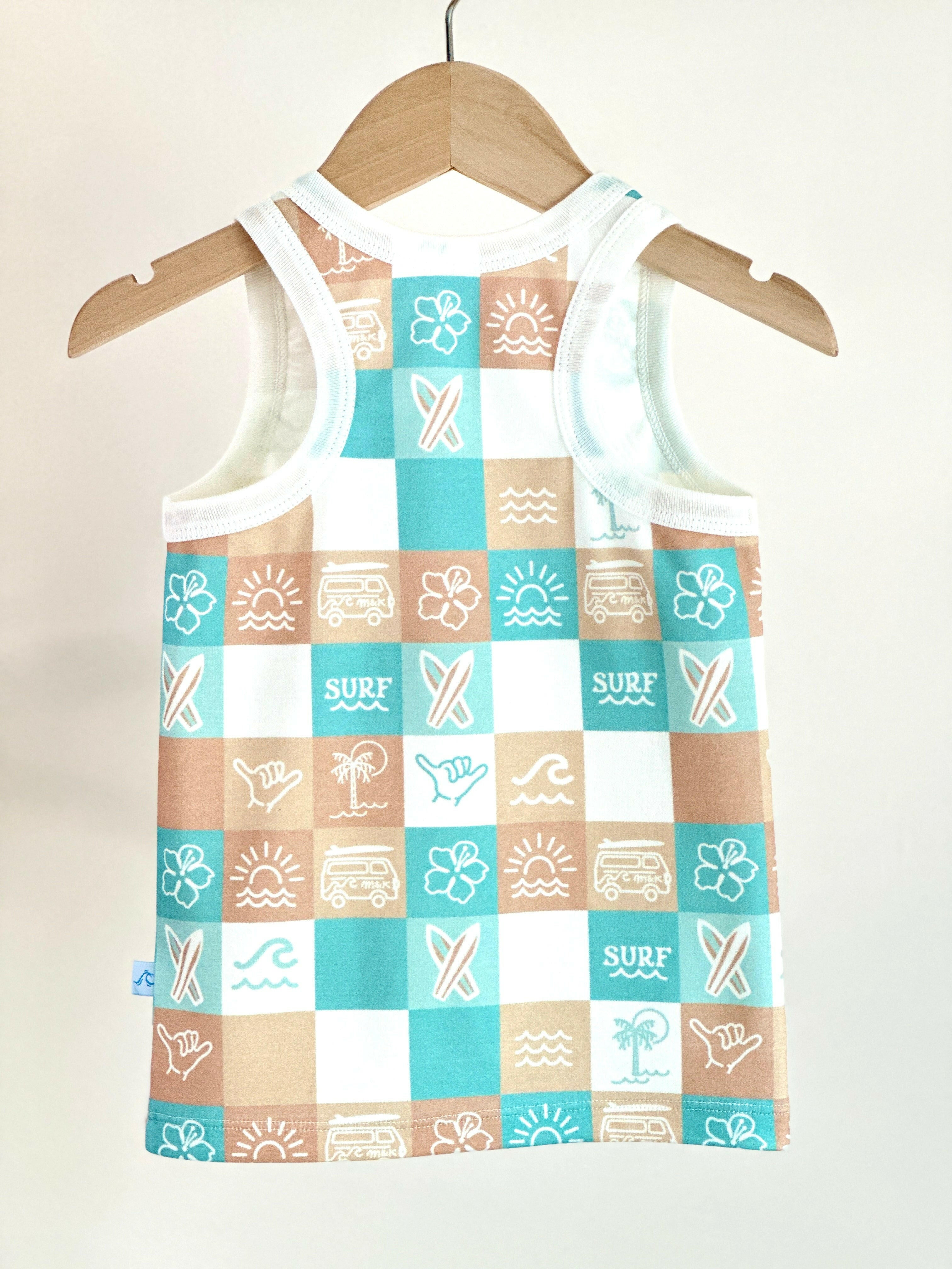 M & K CHECKERS TANK TOP Tank Tops Moana & Kai