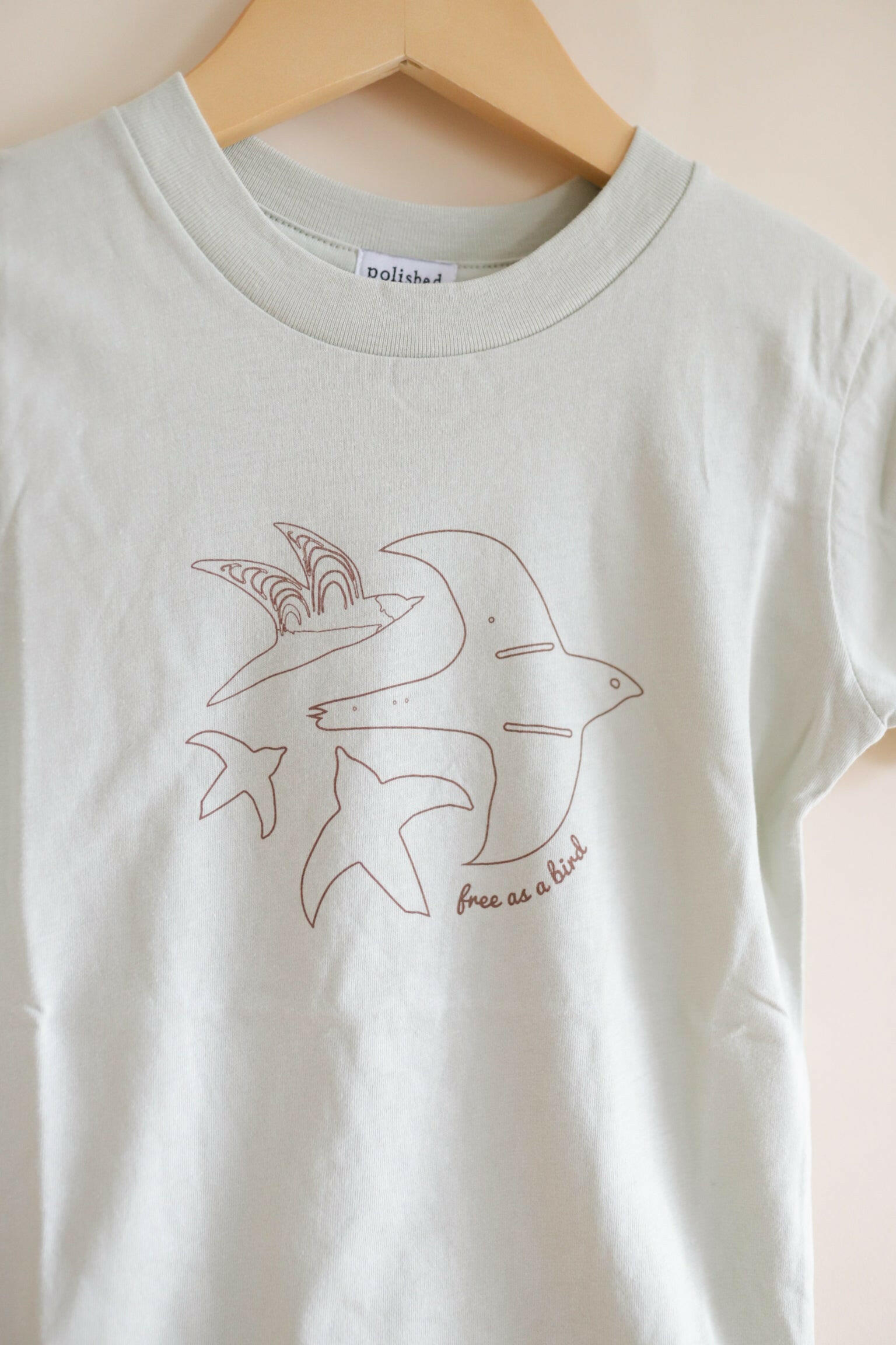 Free as a Bird Graphic T-Shirt Kids Polished Prints