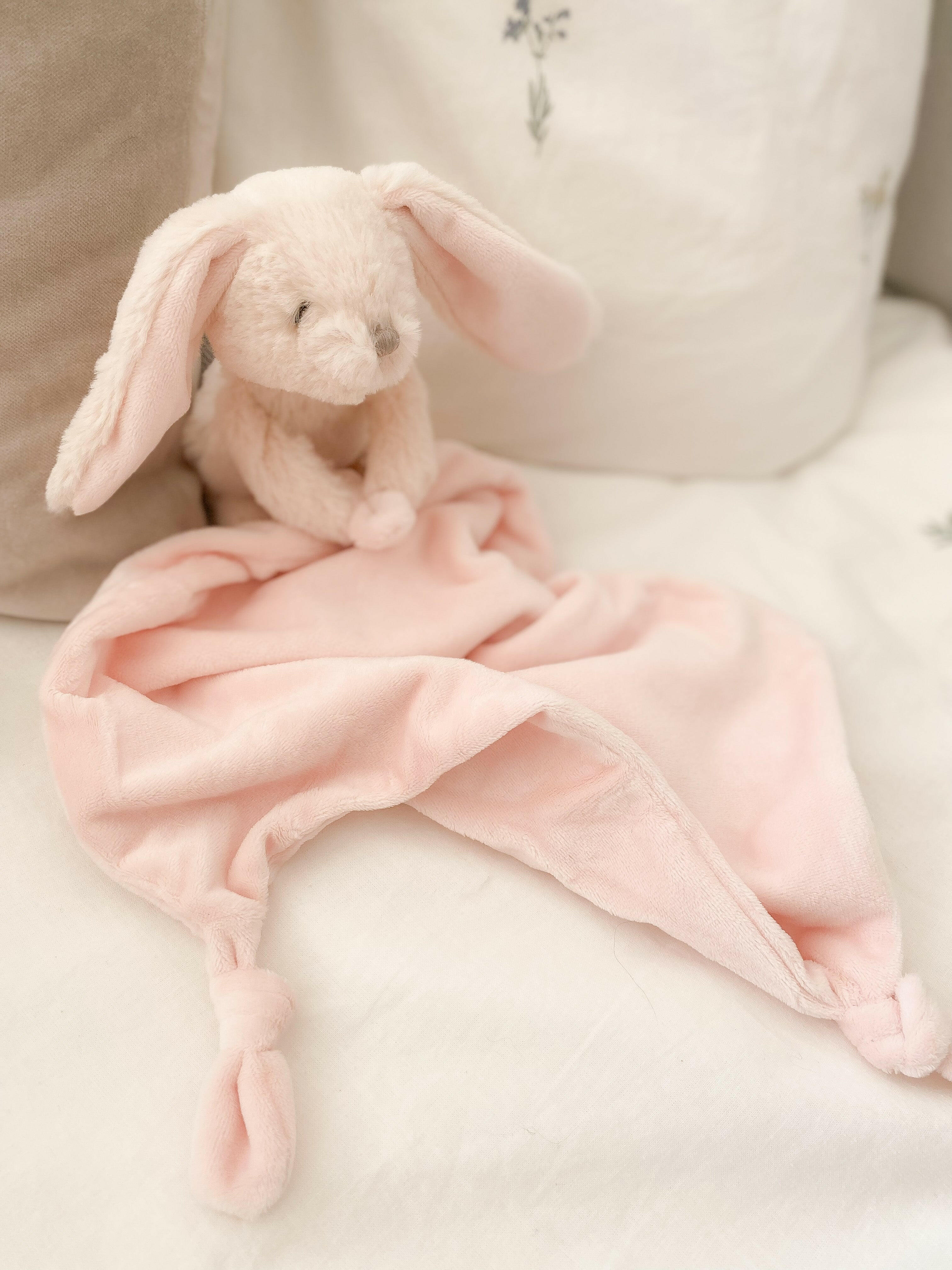 ROSIE BUNNY KNOTTED SECURITY BLANKIE Security Blankie MON AMI