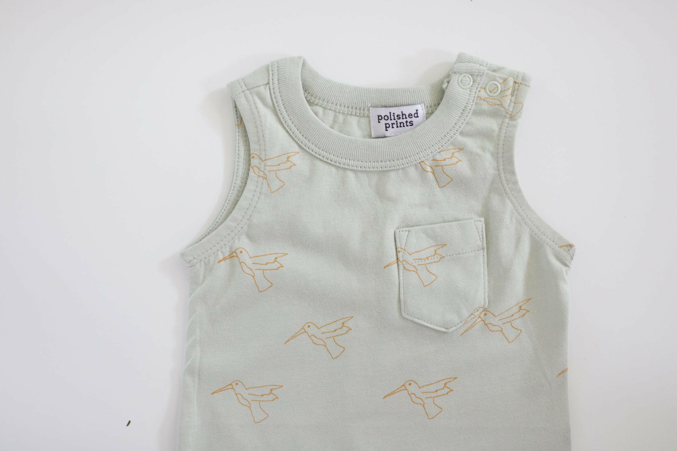 Hummingbird Pocket Playsuit Polished Prints