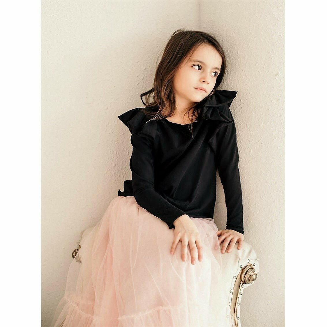 Natalia Ruffle Top Top Be Mi Los Angeles