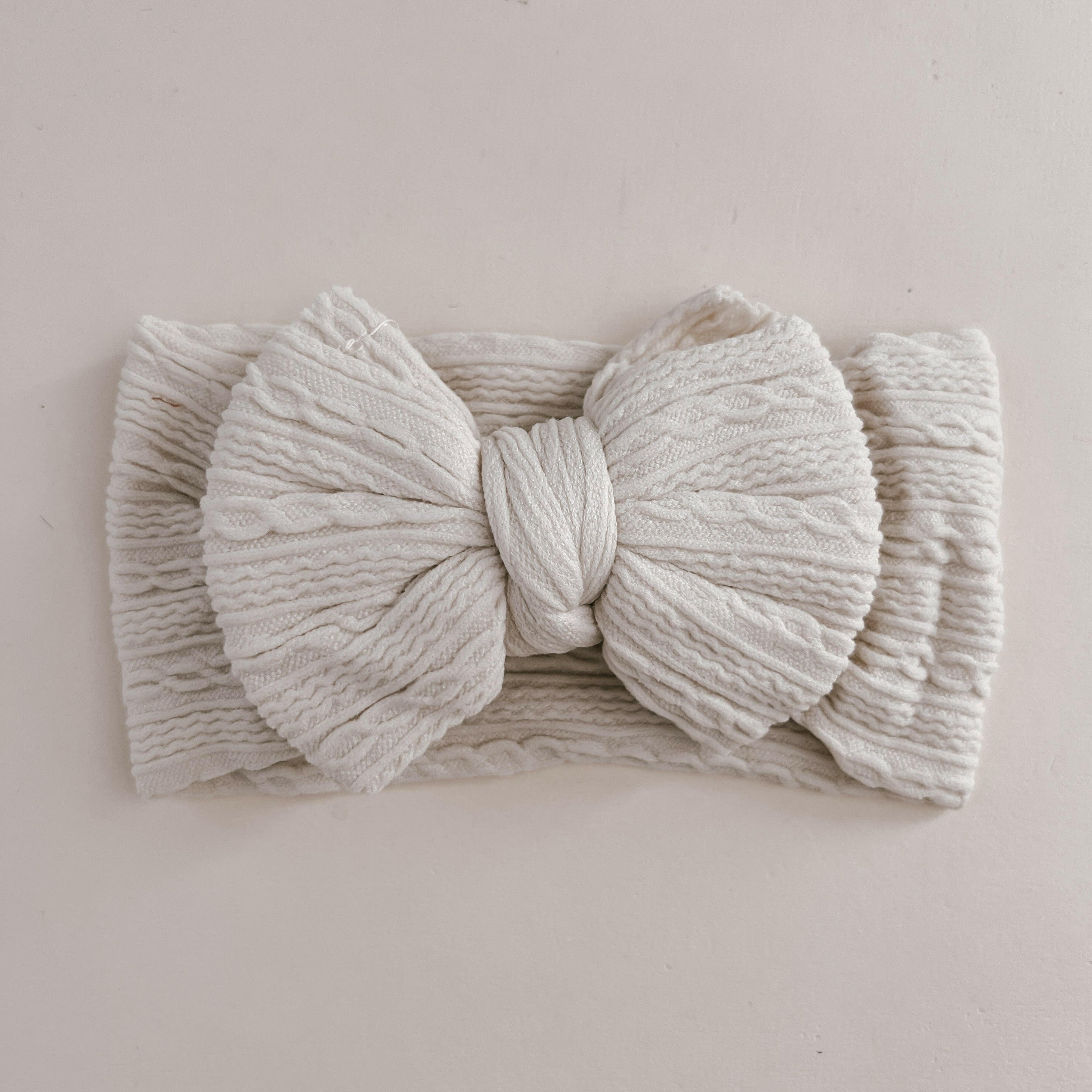 Luna + Luca Stretch Bow Headband - Cream Luna + Luca