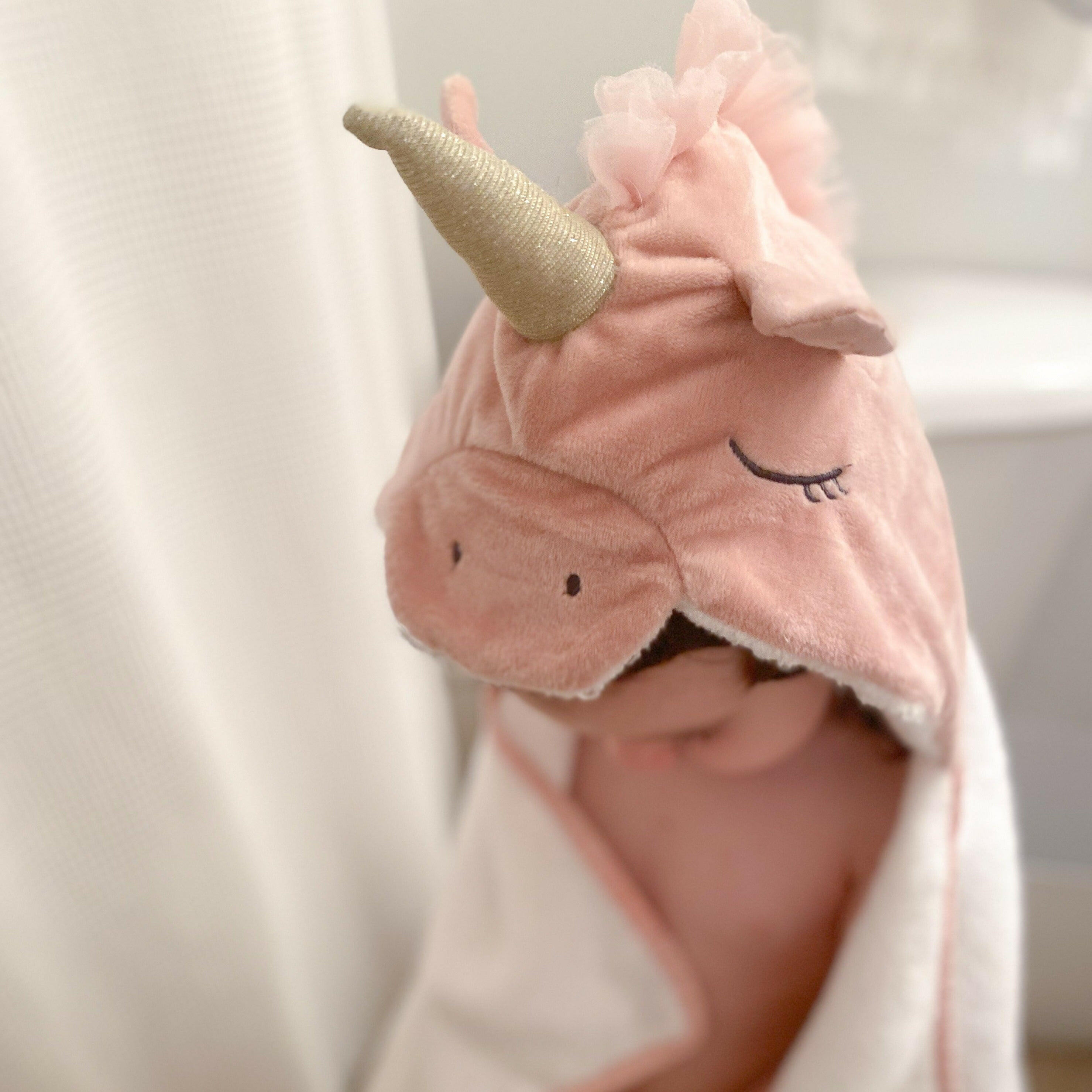 TERRY UNICORN BABY TOWEL Bathrobe MON AMI