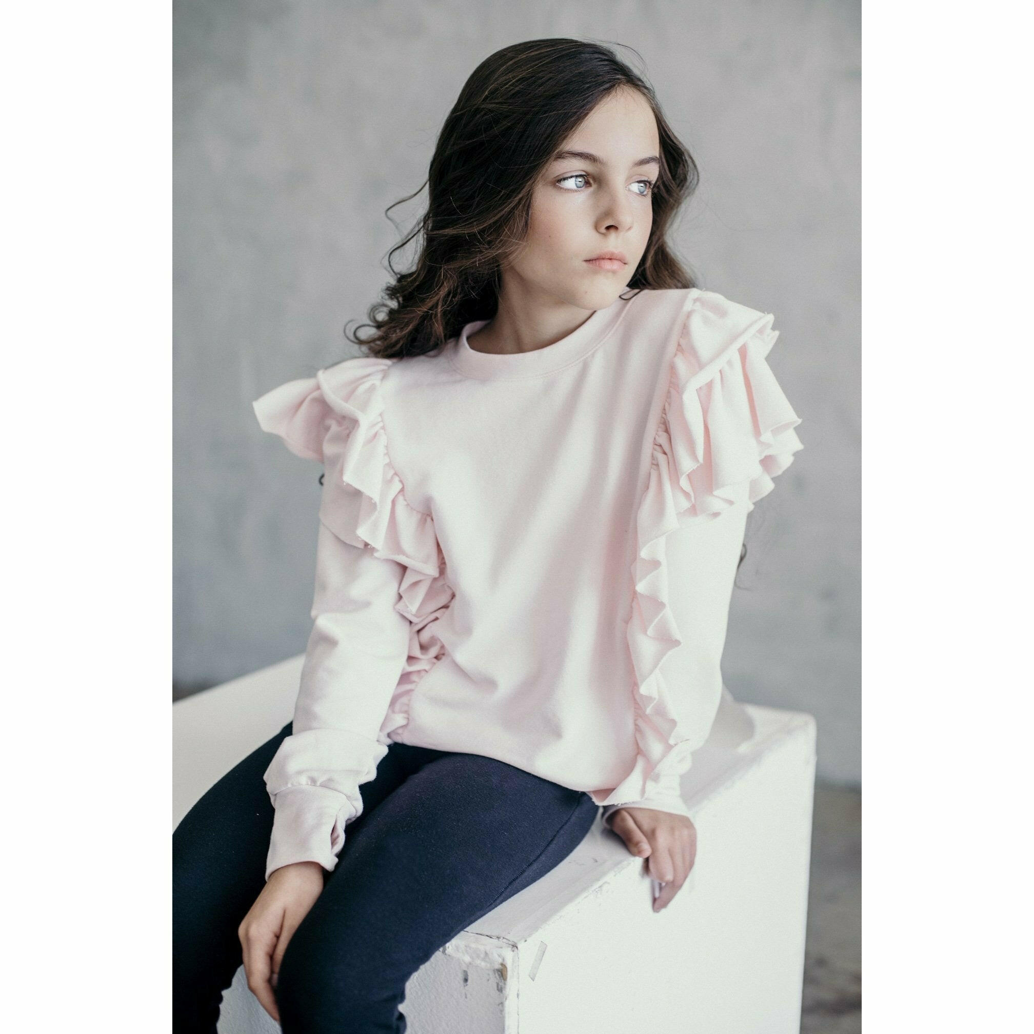 Organic Victoria Ruffle Sleeve Top Top Be Mi Los Angeles