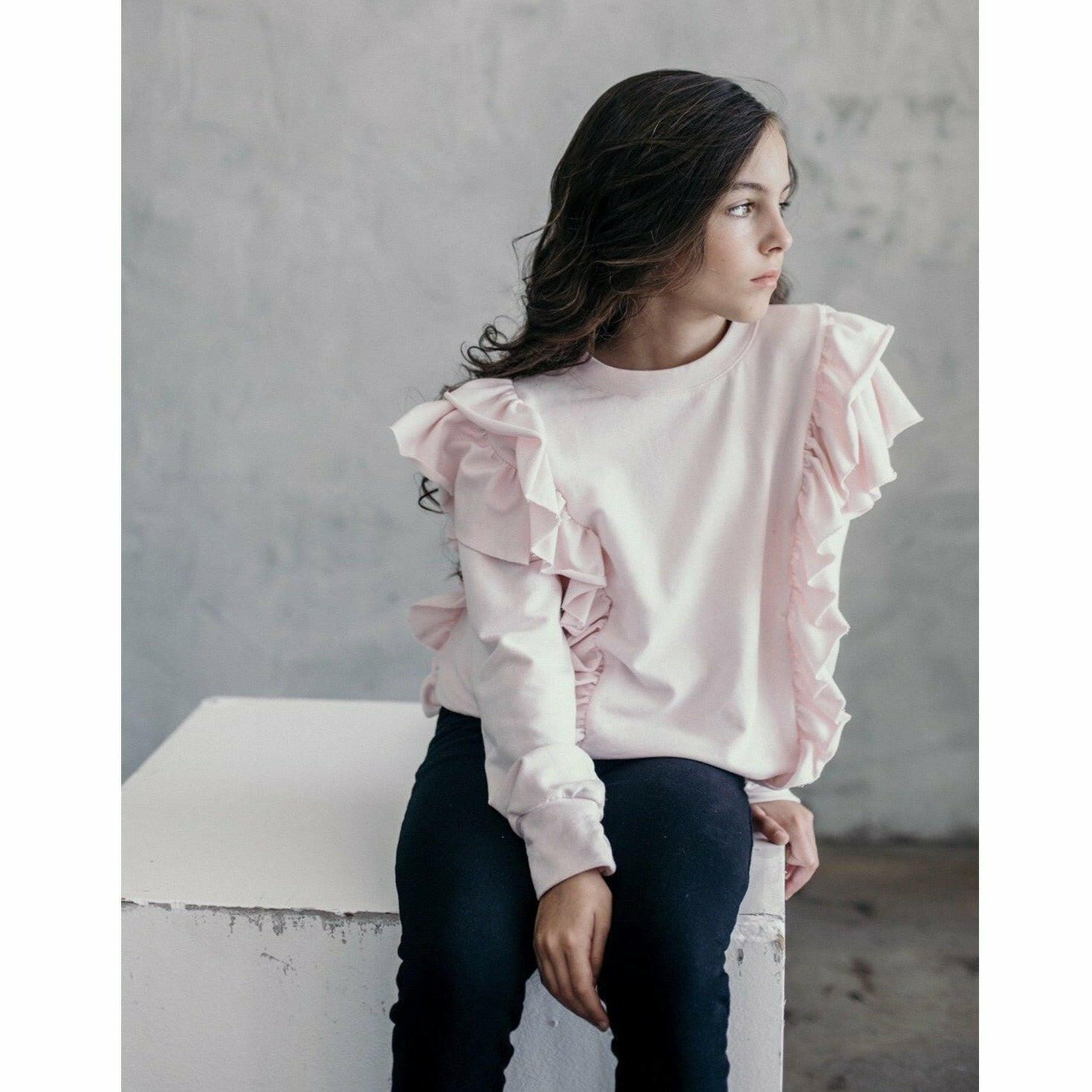 Organic Victoria Ruffle Sleeve Top Top Be Mi Los Angeles