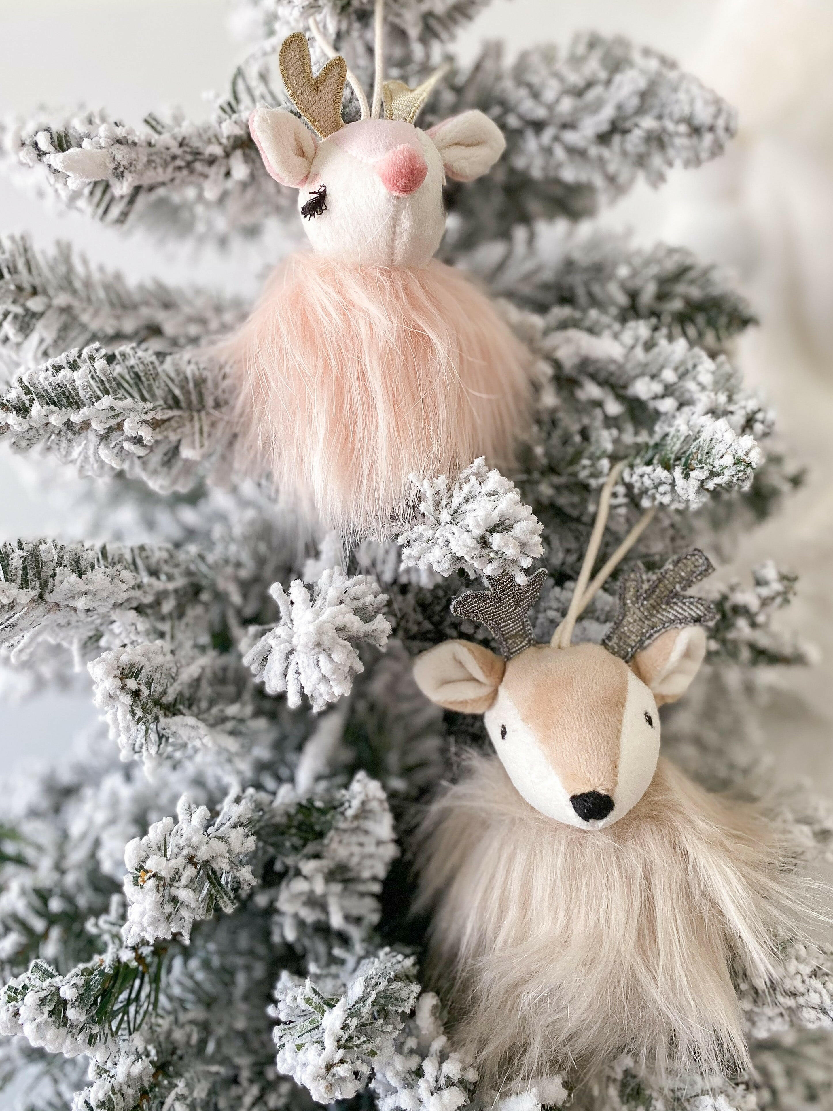 Pink Reindeer Ornament Ornaments MON AMI