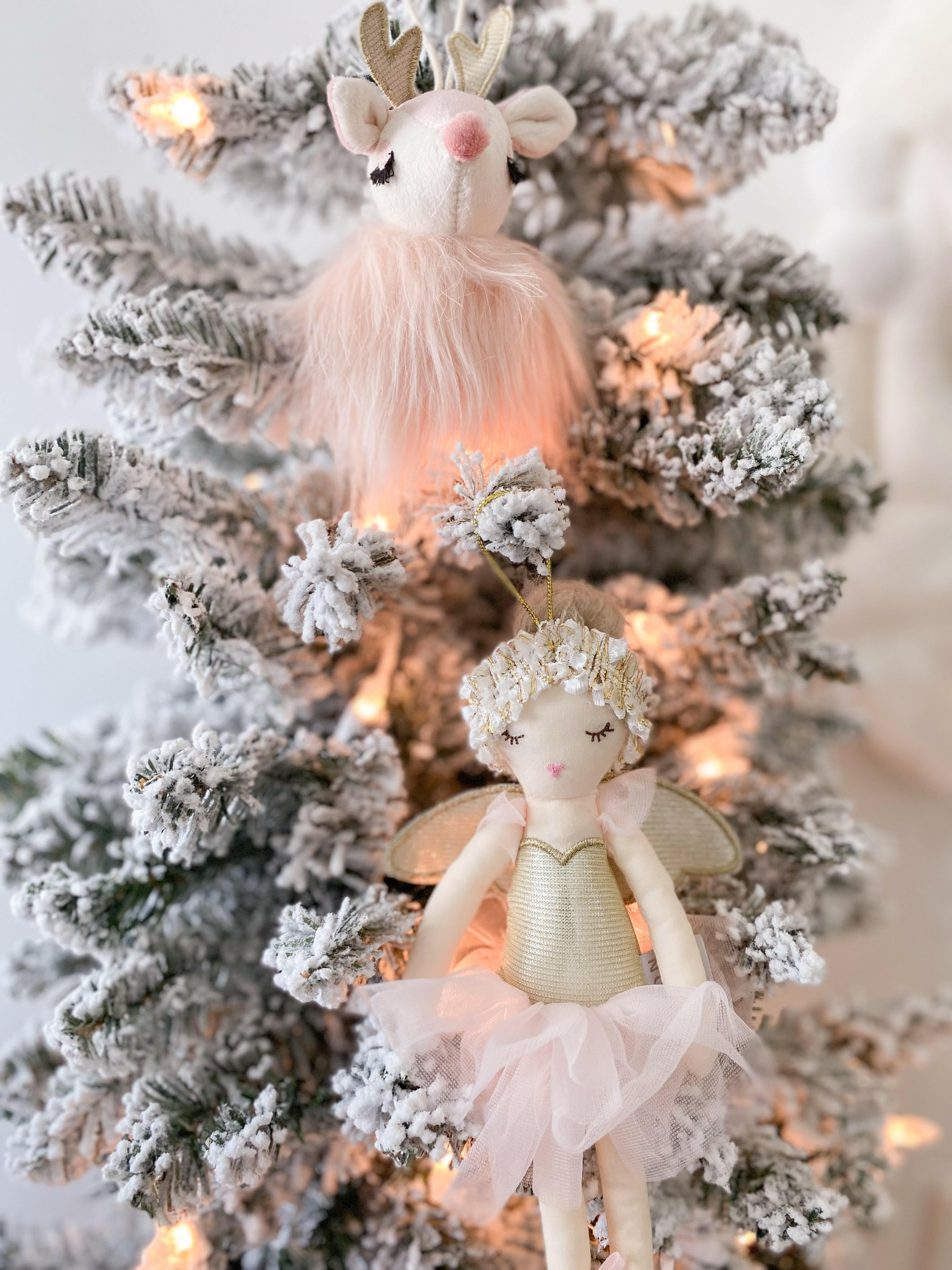 Sugar Plum Fairy Plush Doll Ornament Ornaments MON AMI