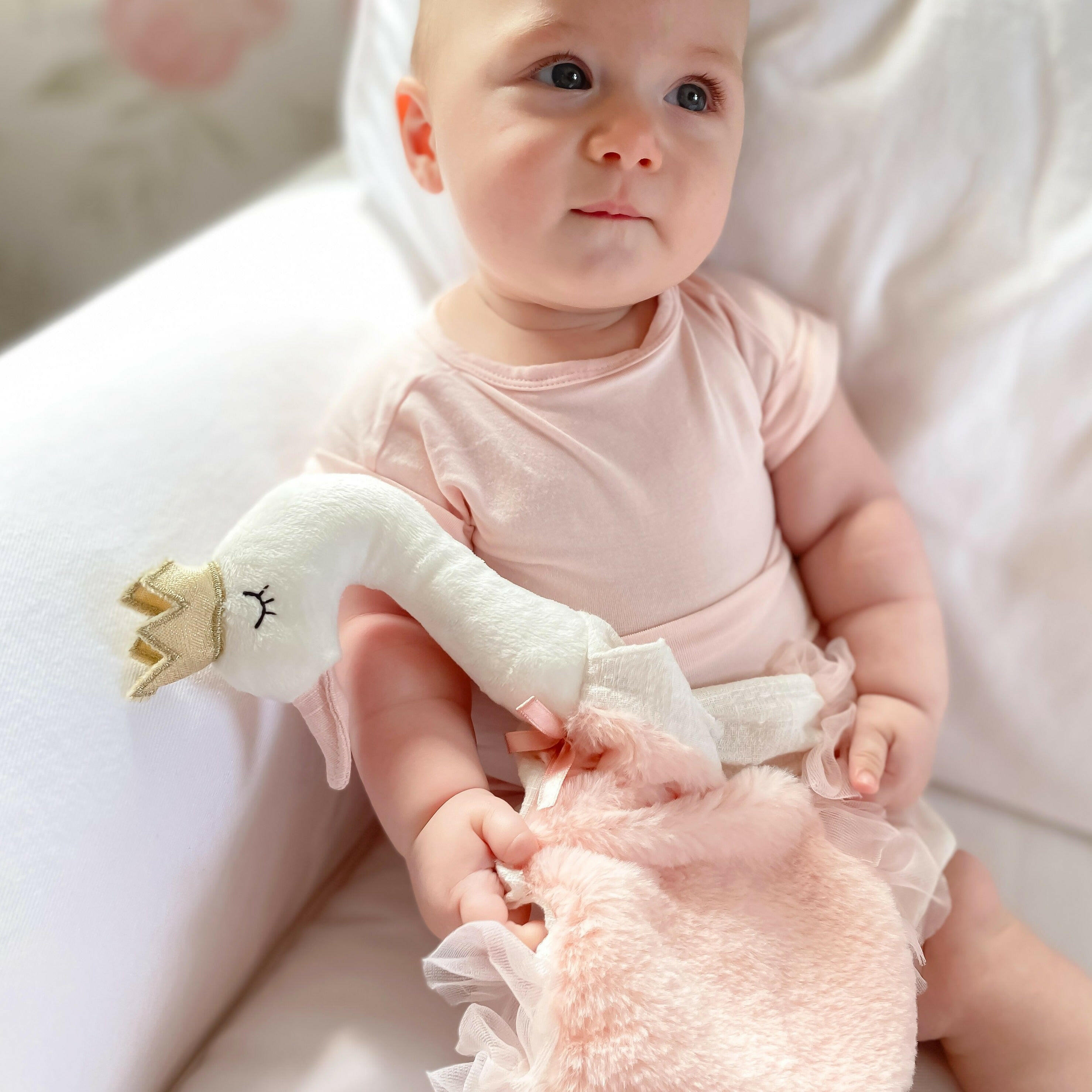 'SELENE' SWAN SECURITY BLANKET Security Blankie MON AMI