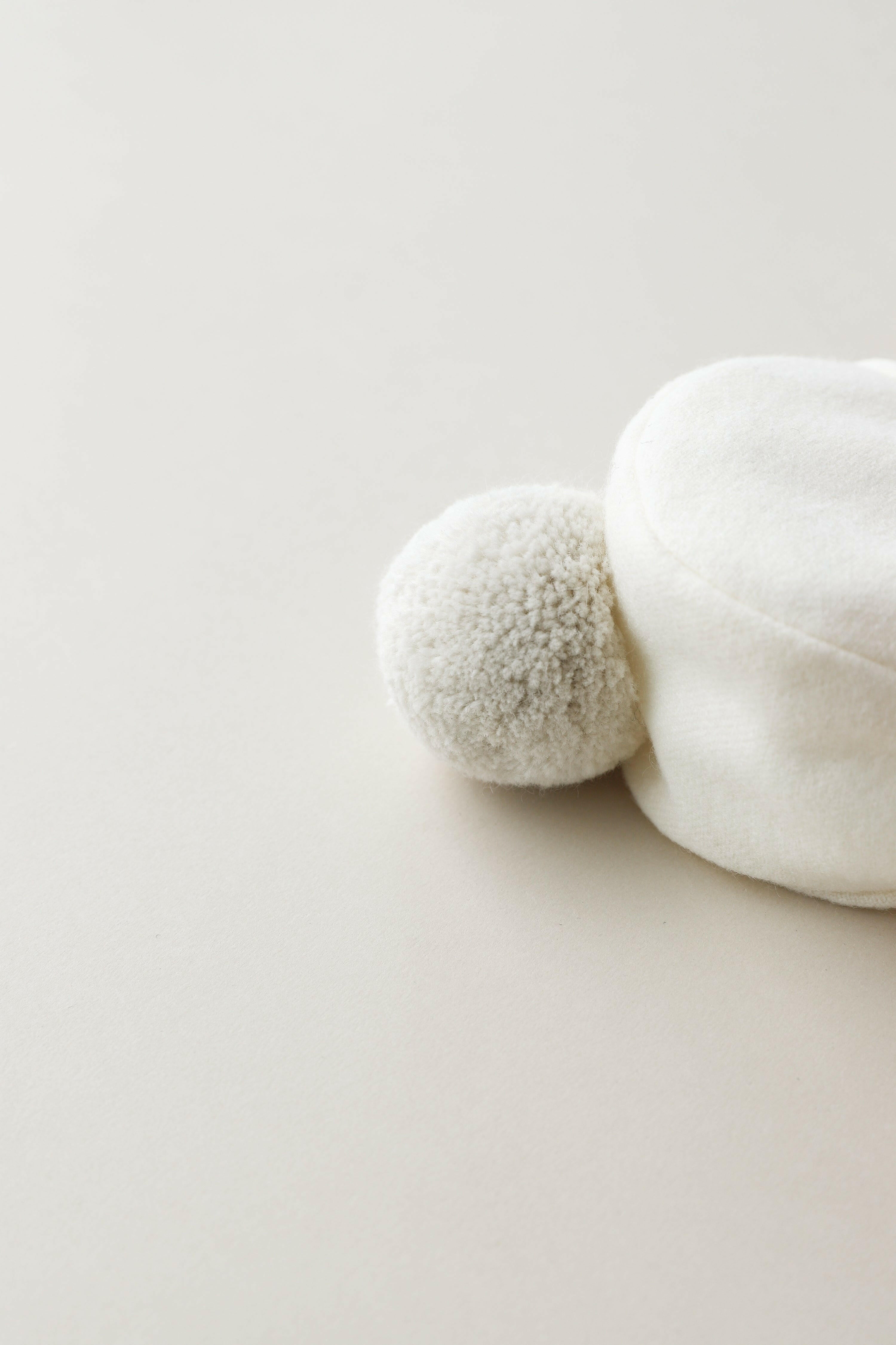 Ivory Pom Bonnet Cotton-Lined Bonnets Briar Baby®