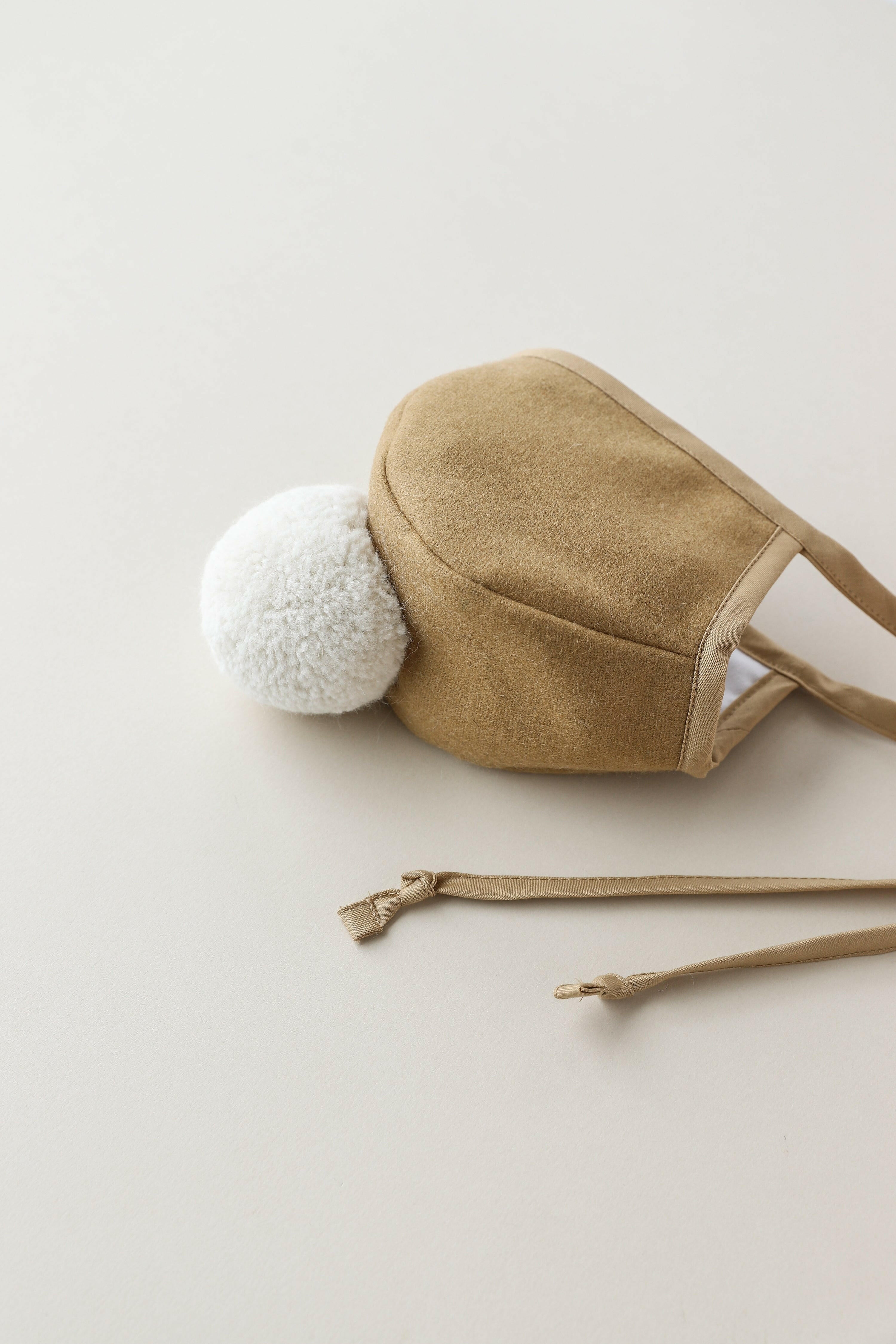 Camel Pom Bonnet Cotton-Lined Bonnets Briar Baby®