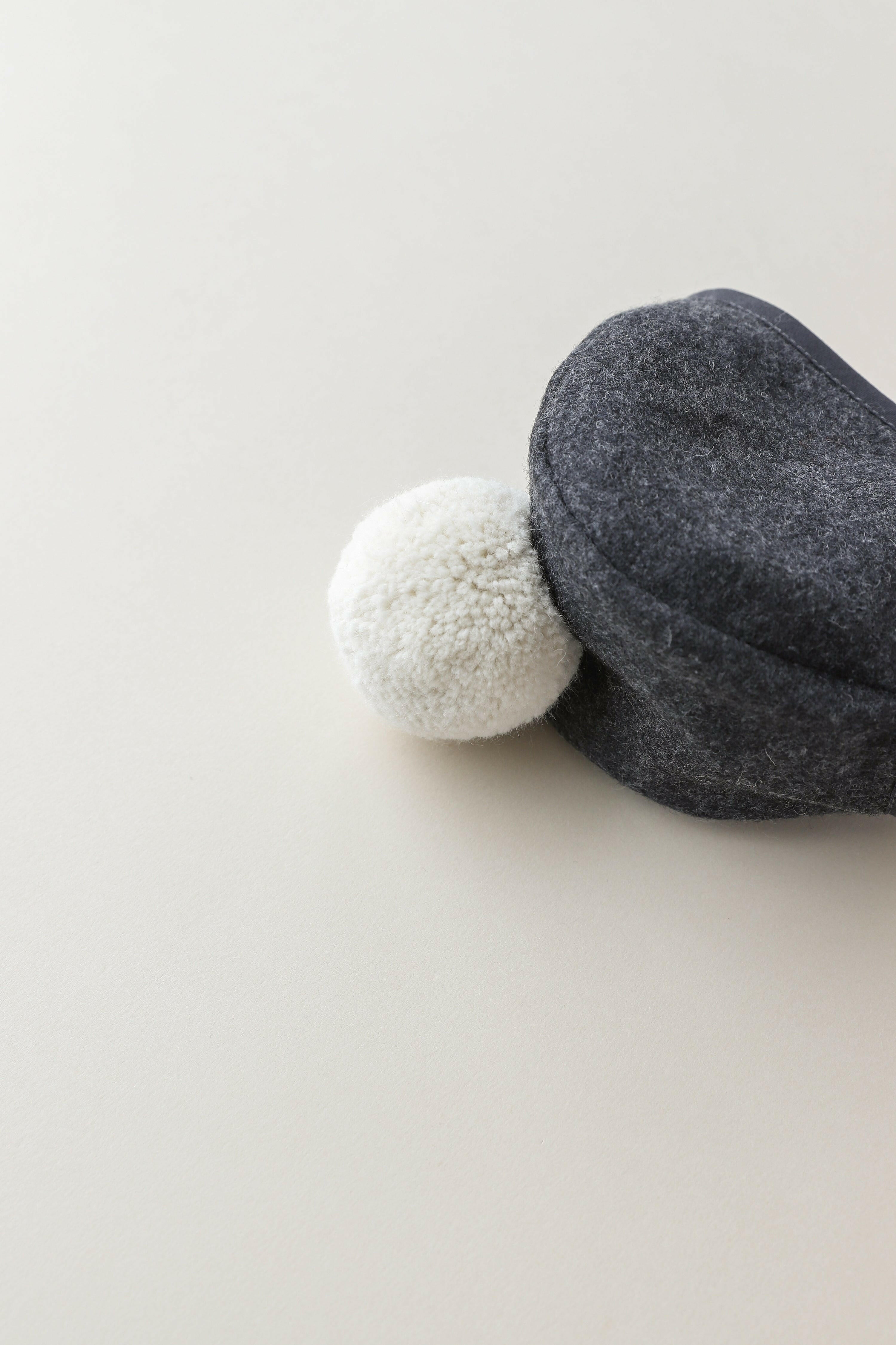 Charcoal Pom Bonnet Cotton-Lined Bonnets Briar Baby®