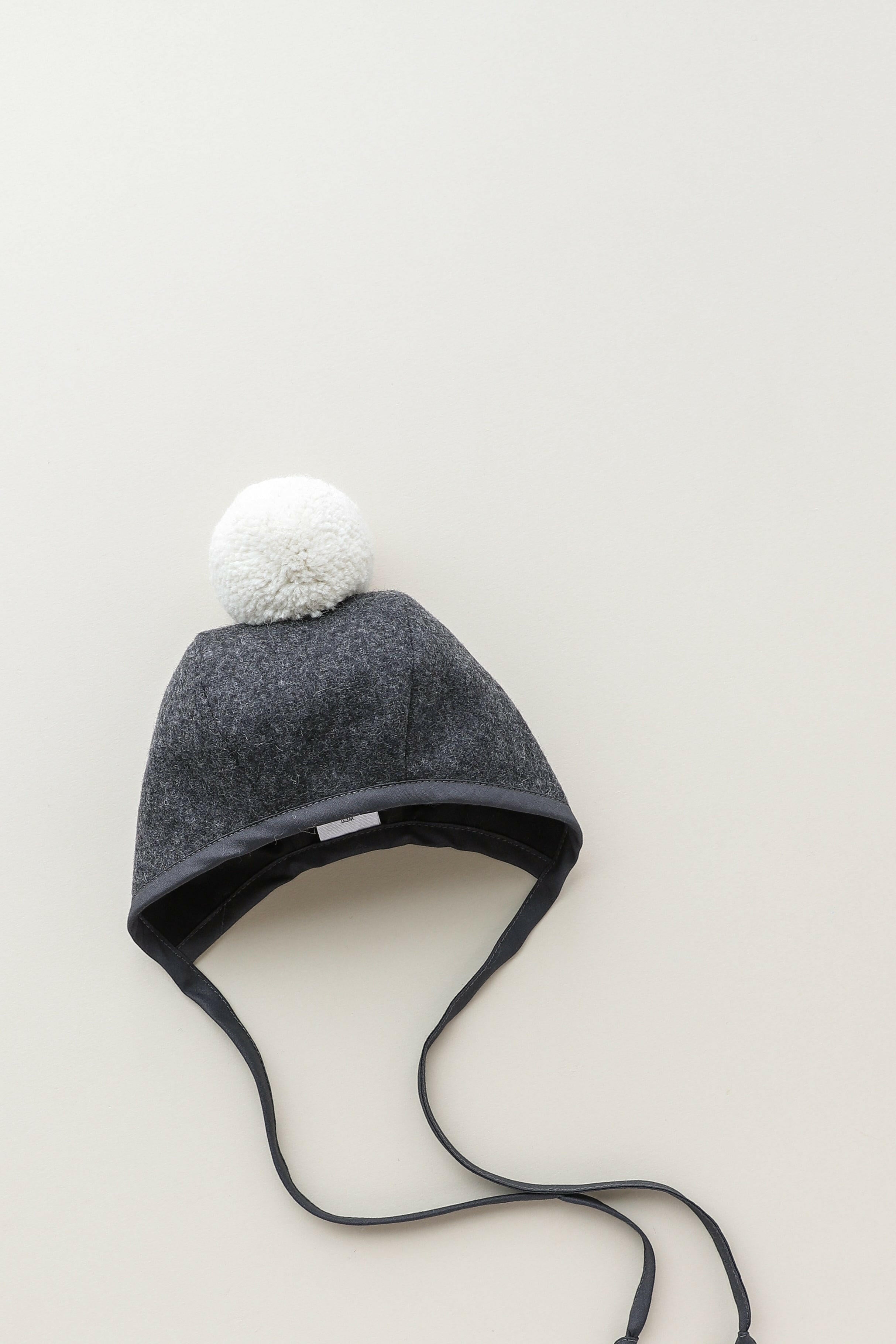 Charcoal Pom Bonnet Cotton-Lined Bonnets Briar Baby®