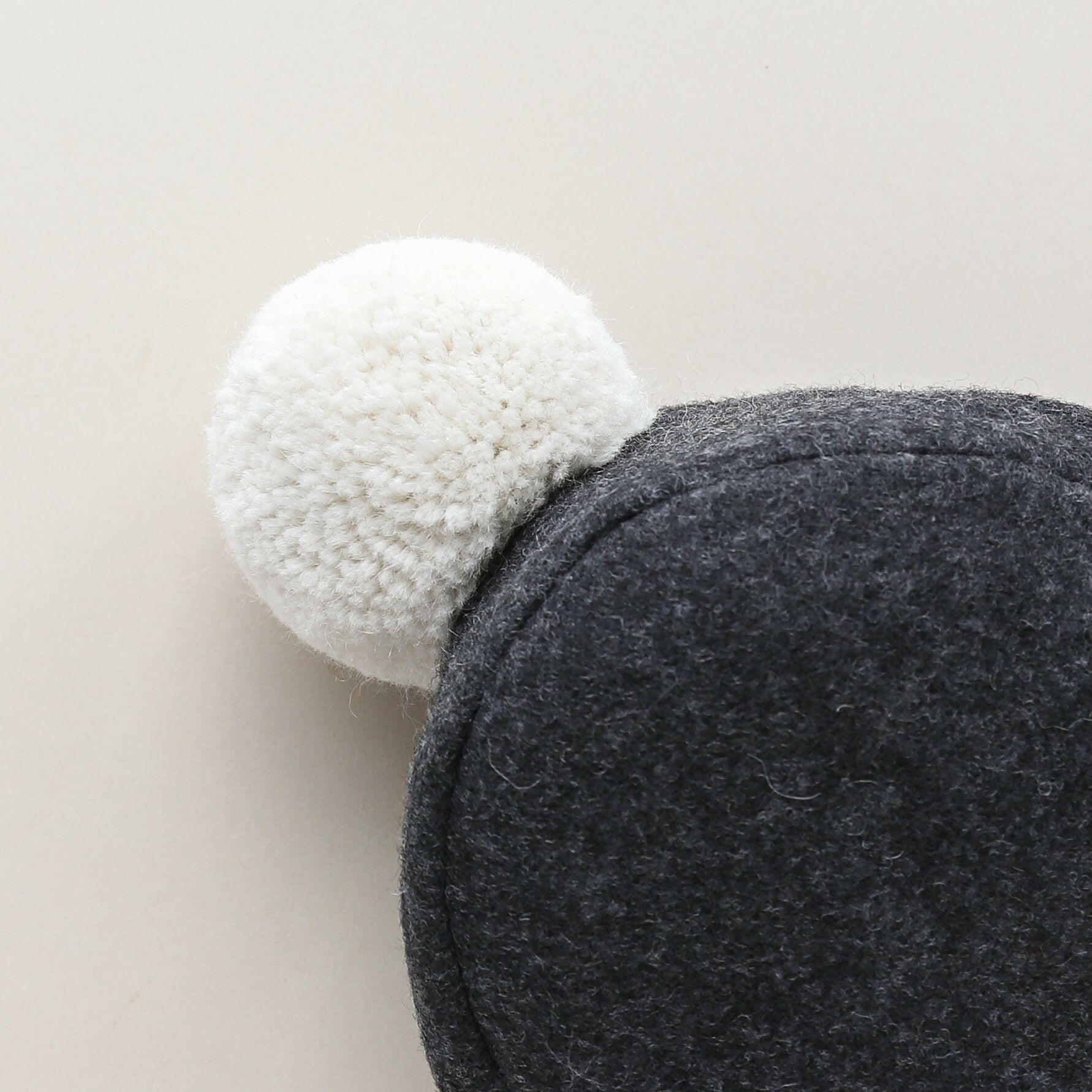 Charcoal Pom Bonnet Cotton-Lined Bonnets Briar Baby®