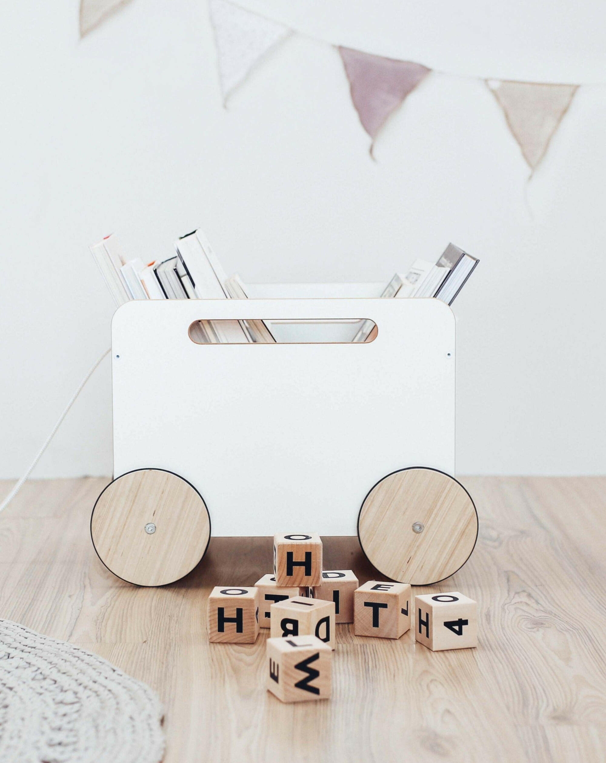 Toy Chest On Wheels - Blackboard or white Kids Toys Ooh Noo