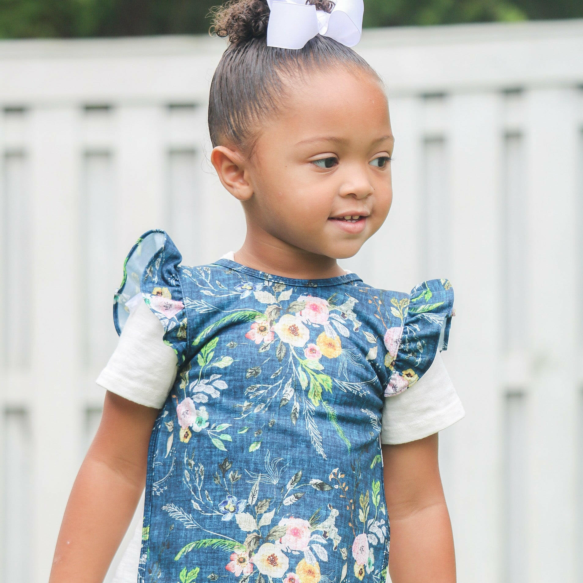 Boho Floral Flutter Bapron BapronBaby