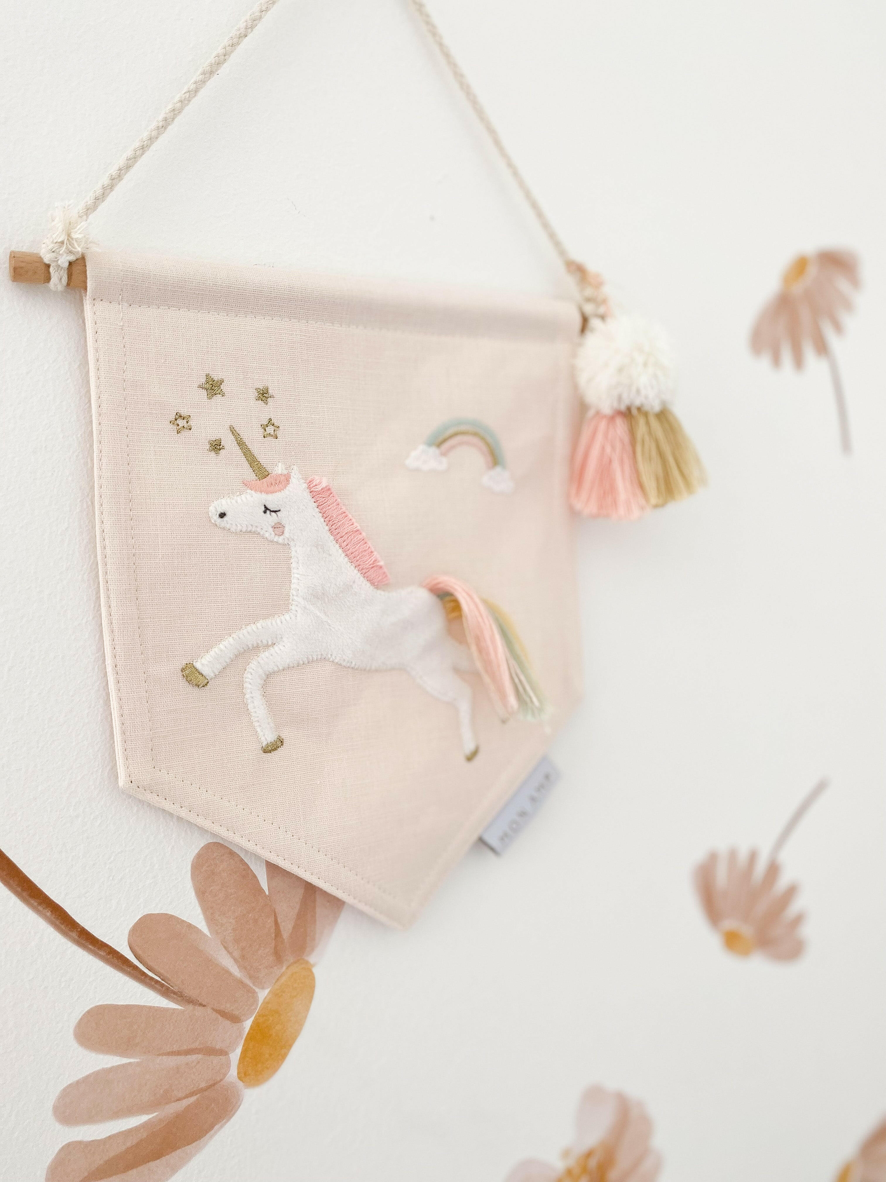 UNICORN WALL BANNER Home Decor MON AMI