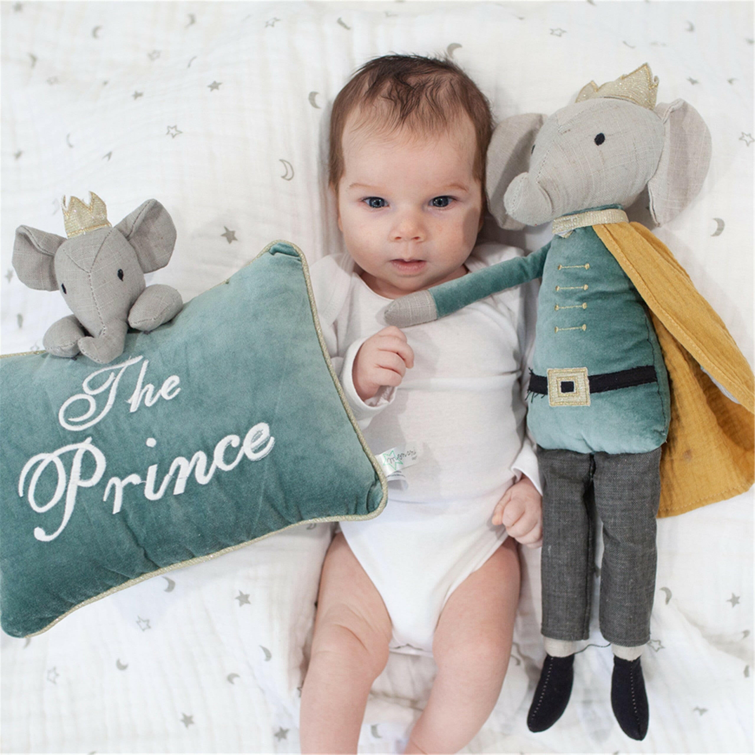 'Elroy' Elephant Prince Doll Doll MON AMI