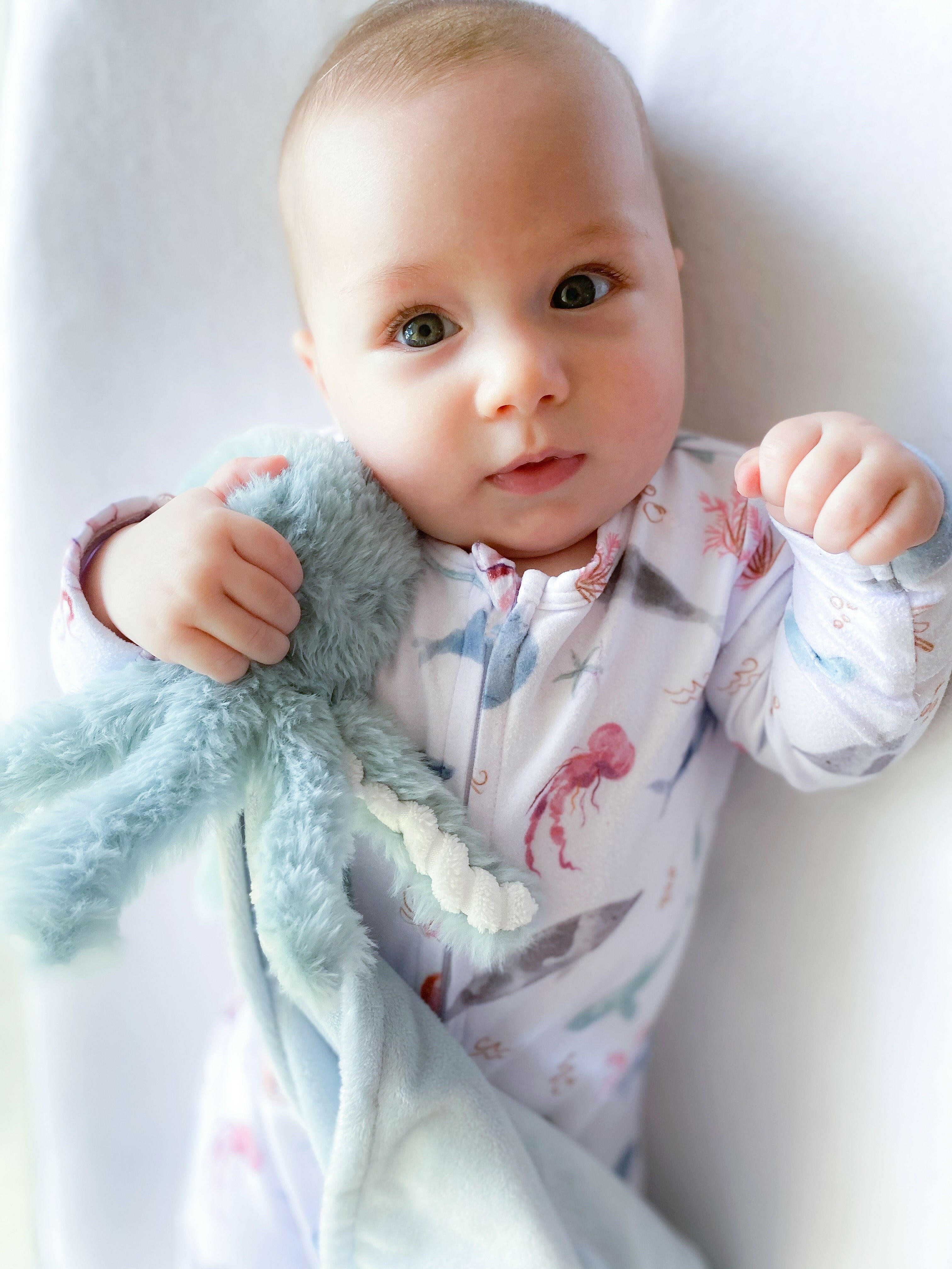 'ODA' THE OCTOPUS PLUSH SECURITY BLANKIE Security Blankie MON AMI