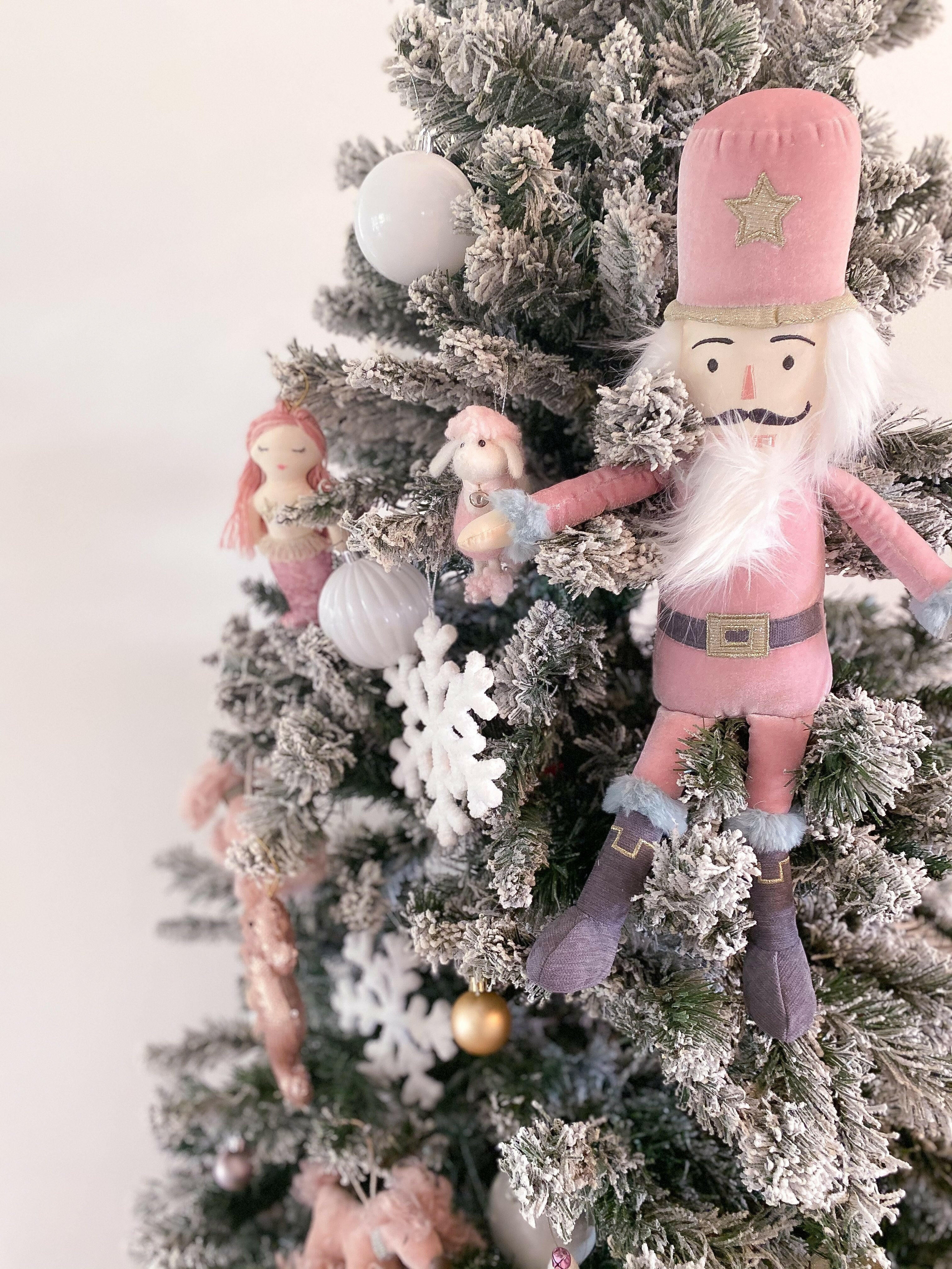 PINK PLUSH NUTCRACKER SHELF SITTER Doll MON AMI