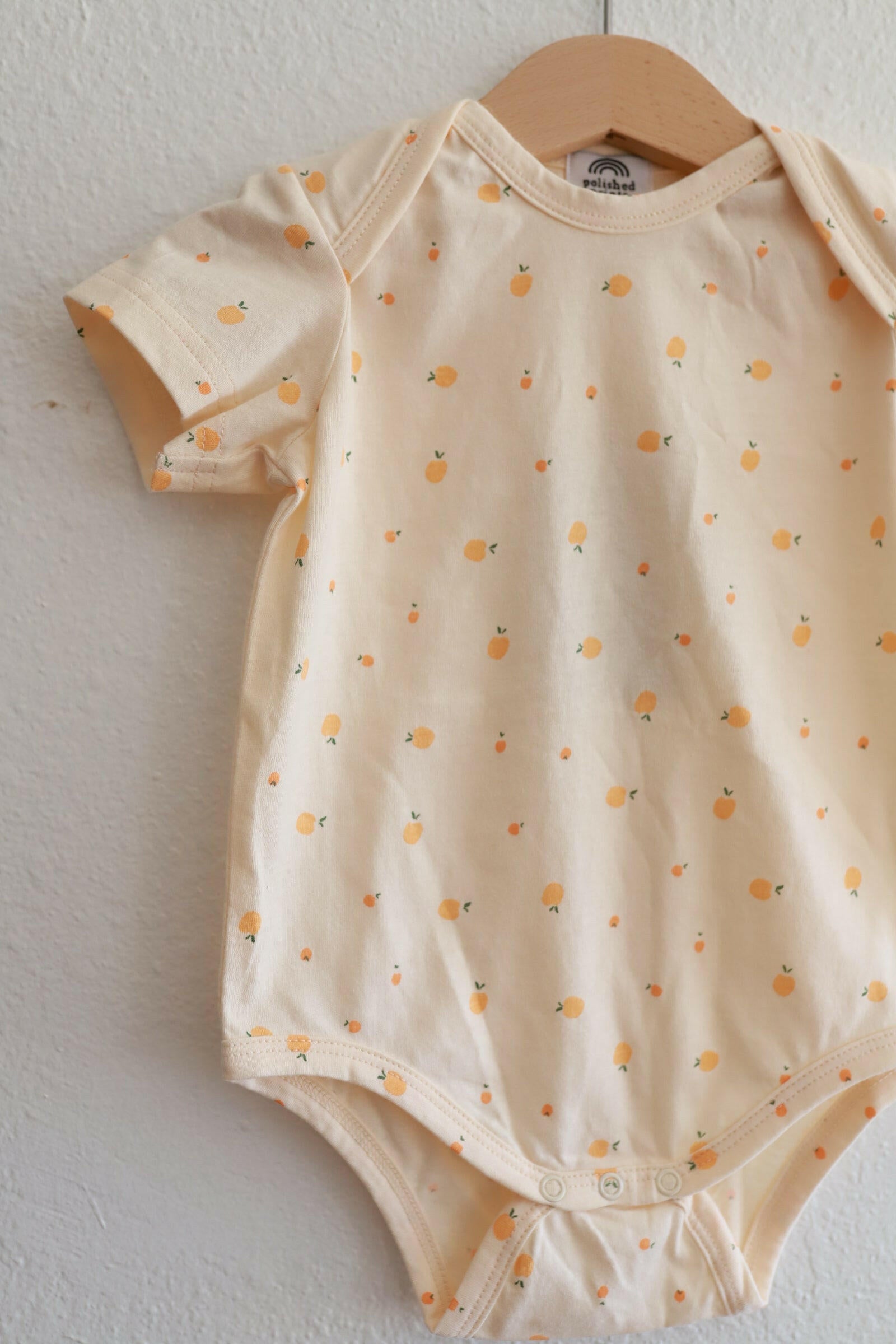 Peachy Keen Organic Cotton Baby Bodysuit Baby Bodysuit Polished Prints