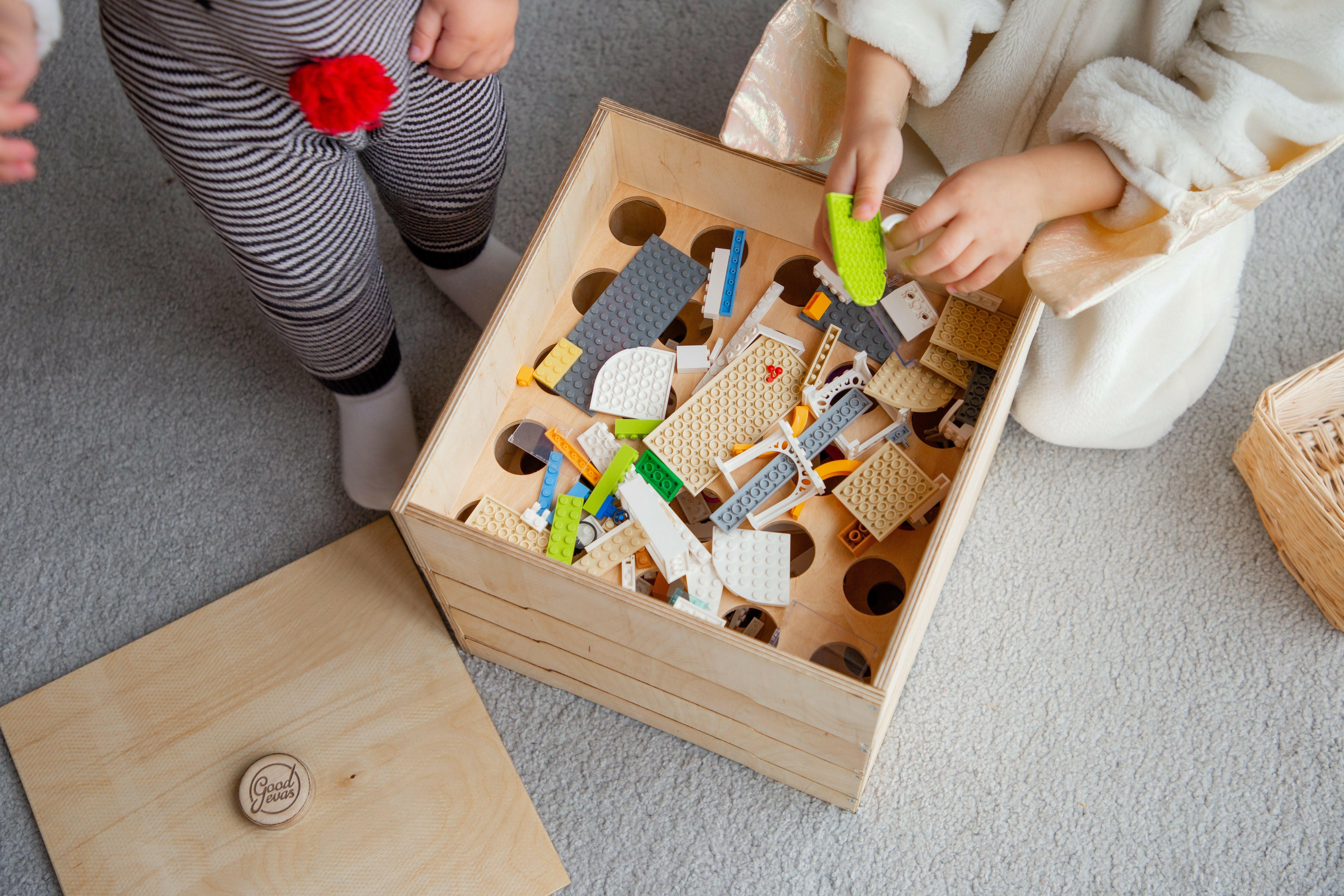 Wooden storage/sorter for LEGO® Lego Storage Goodevas