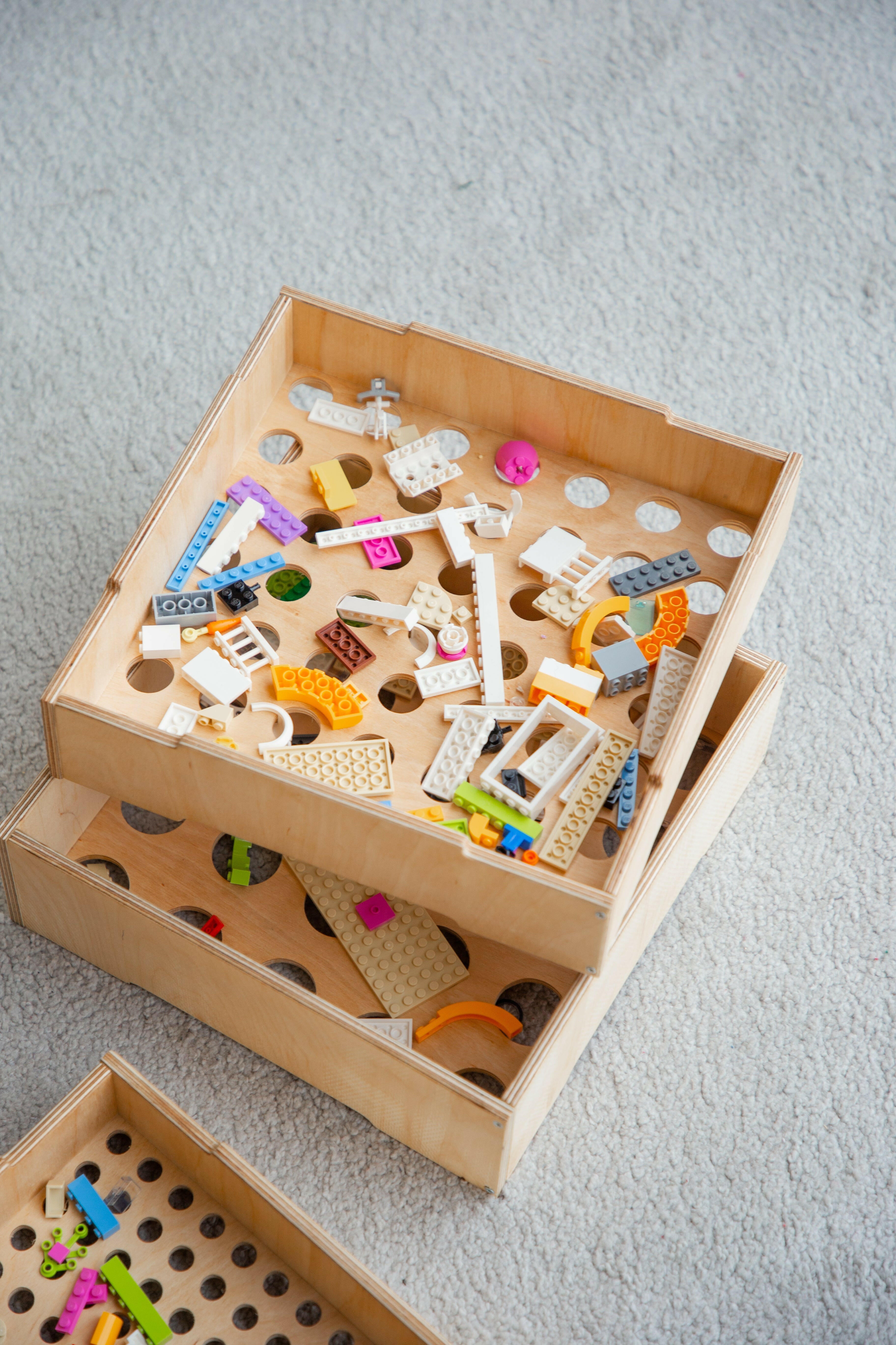 Wooden storage/sorter for LEGO® Lego Storage Goodevas