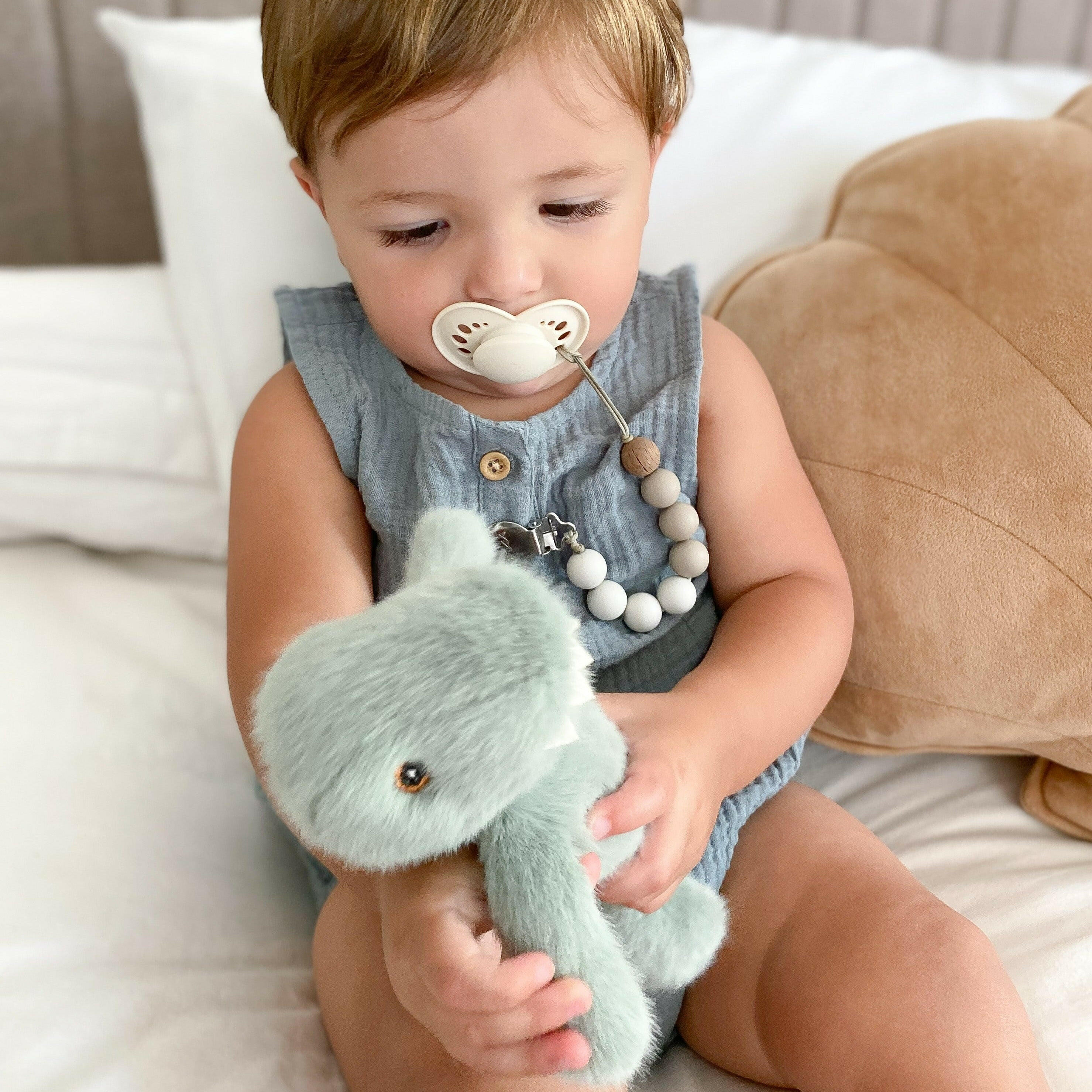 TINY DINO PLUSH RATTLE Rattle MON AMI