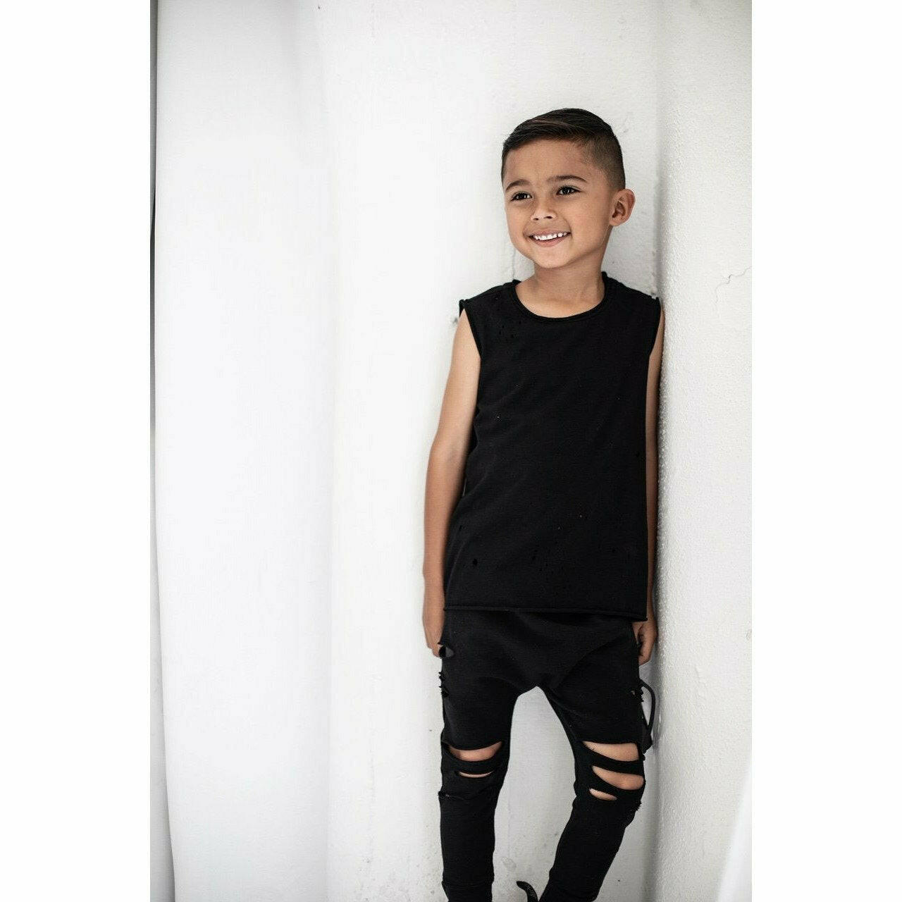 Organic Malibu Joggers Distressed Black Joggers Be Mi Los Angeles