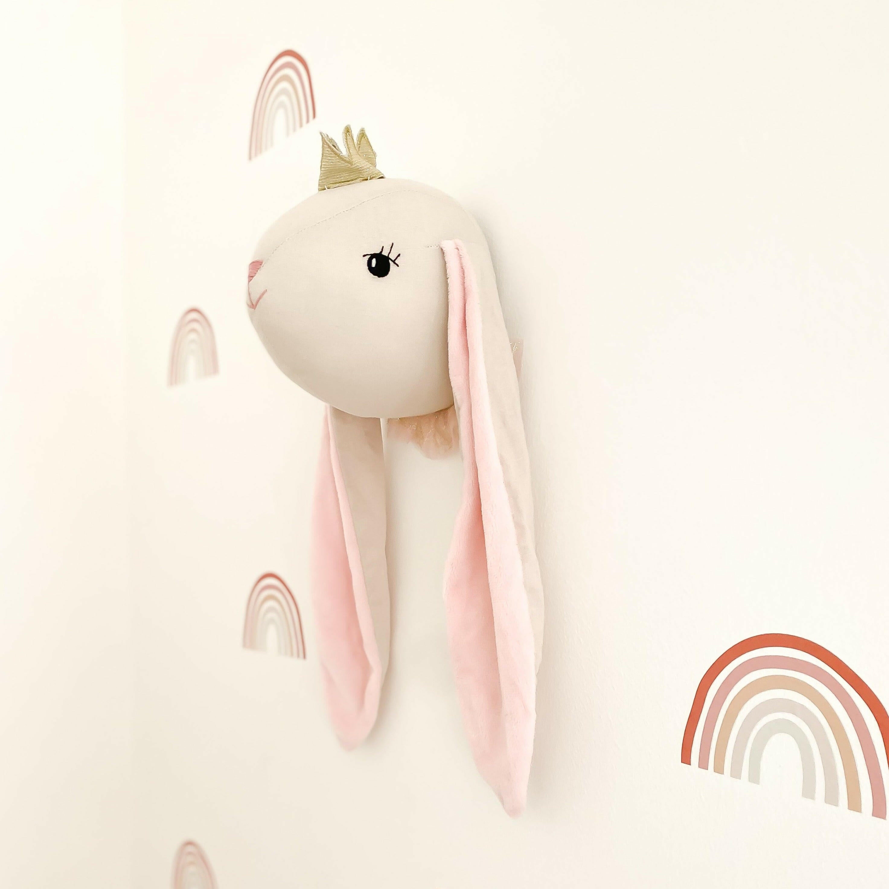 Princess Bunny Wall Mount Stuffed Toy MON AMI