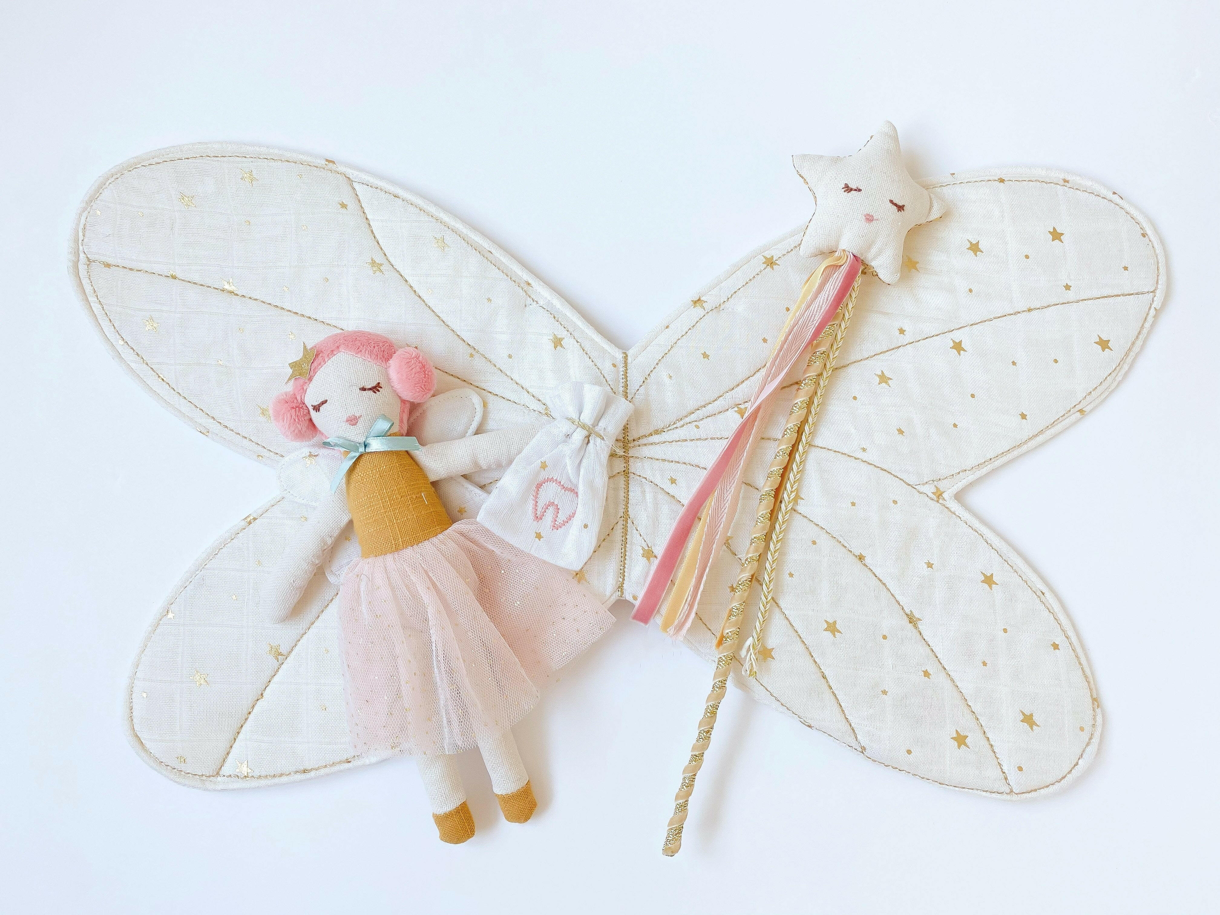 FAIRY WINGS AND STAR MAGIC WAND DRESS UP SET MON AMI