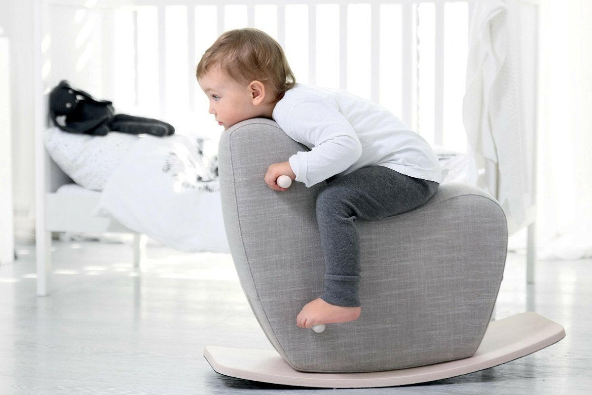 Toddler Rocking Horse In Grey Rockers Ooh Noo
