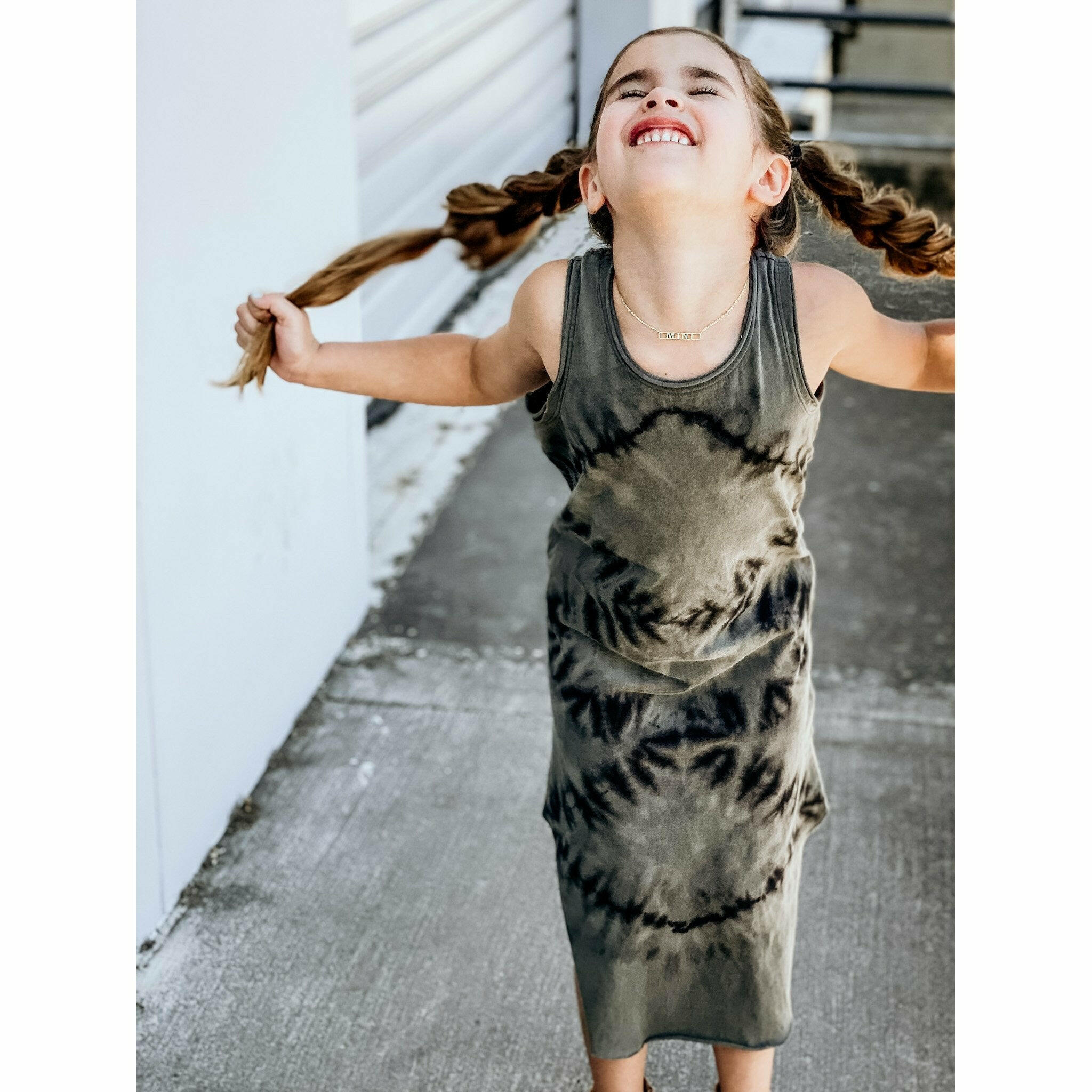 Lexi Tank Dress Zebra Dark Dresses Be Mi Los Angeles