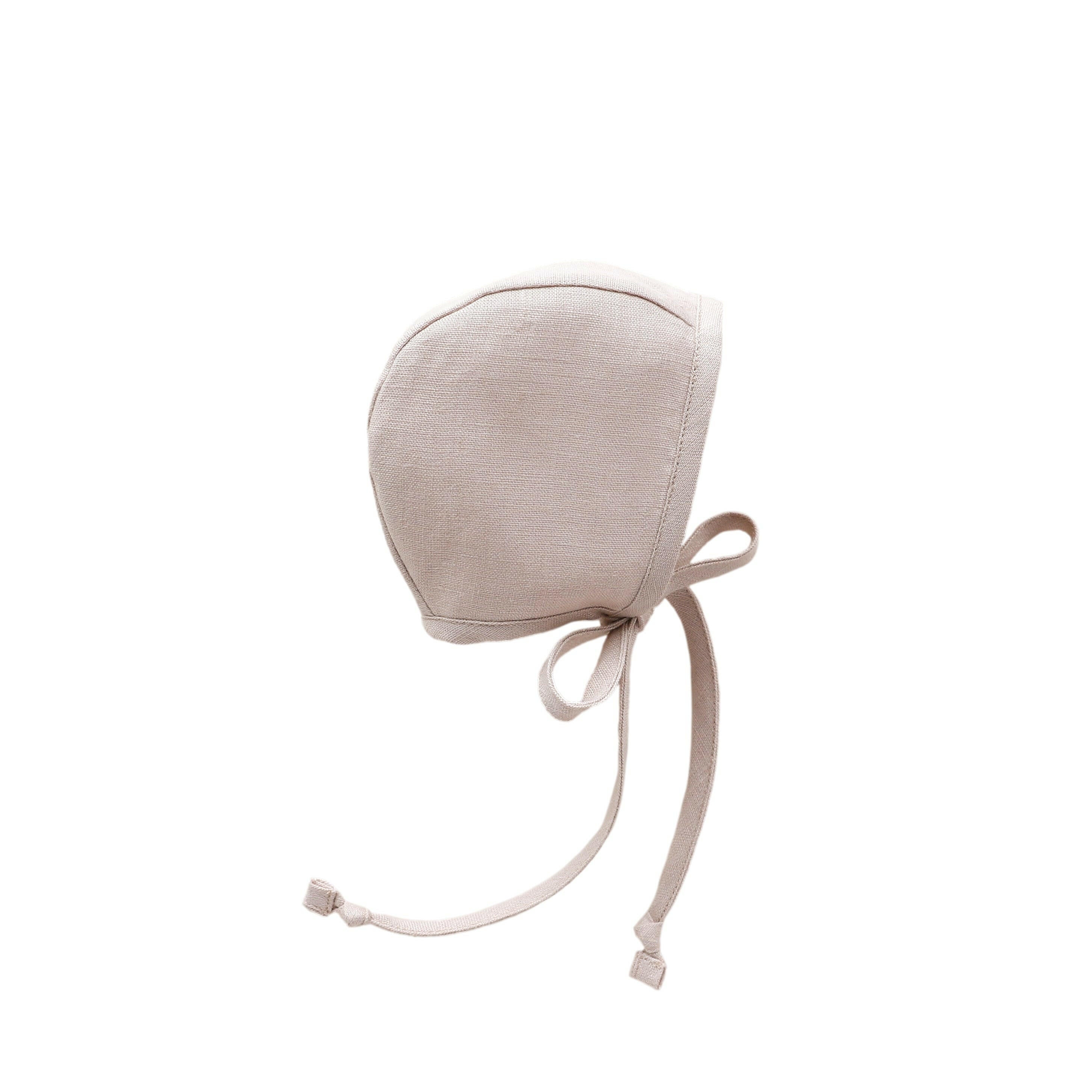 Just Beige Linen Bonnet Cotton-Lined Bonnets Briar Baby®