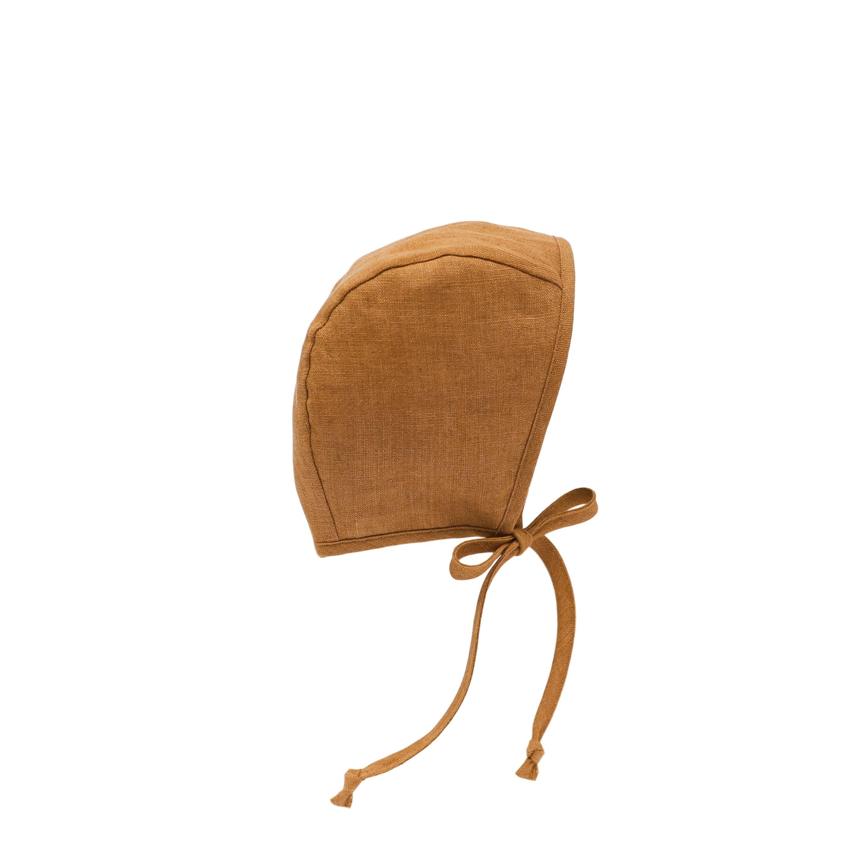 Rust Linen Bonnet Cotton-Lined Bonnets Briar Baby®