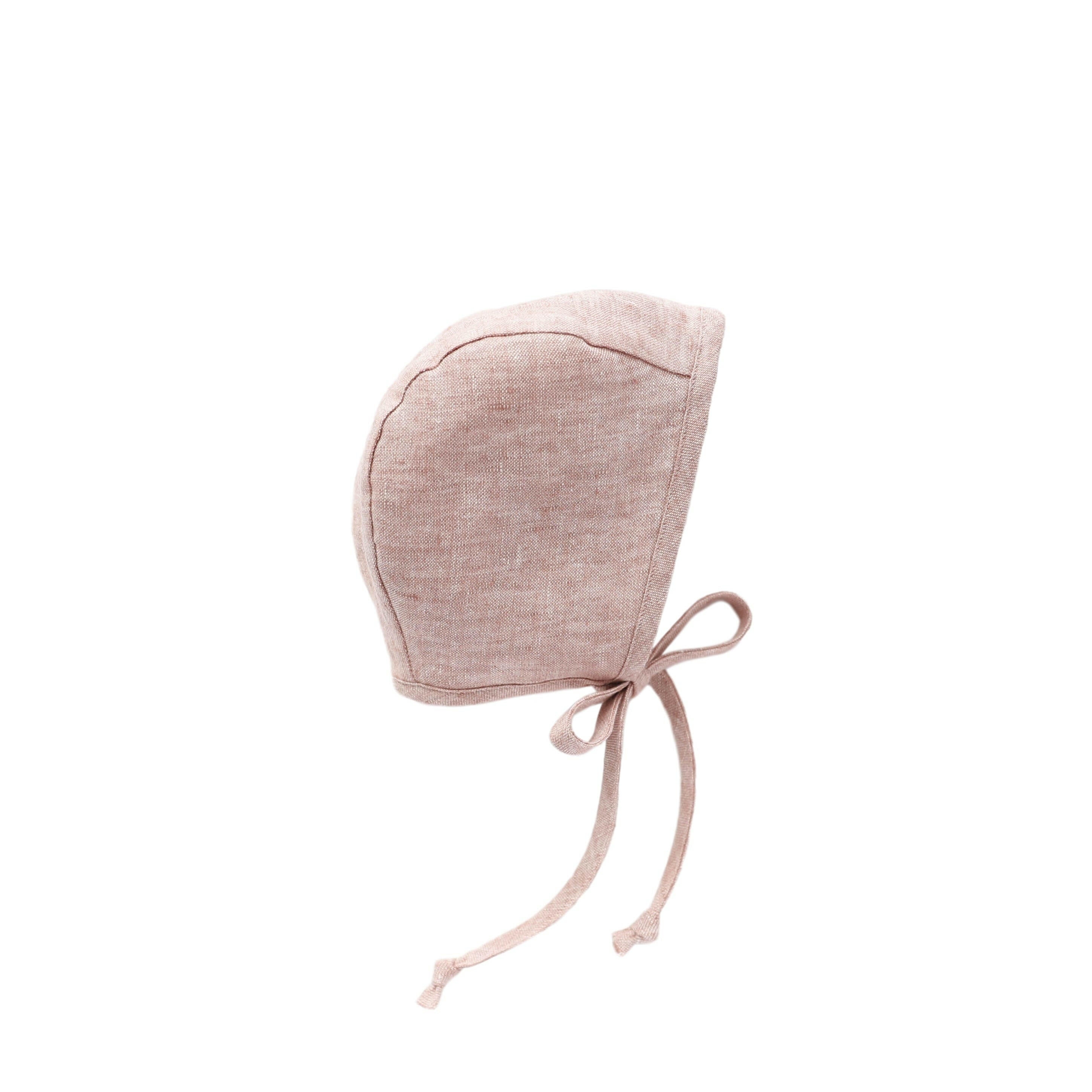 Blush Linen Bonnet Cotton-Lined Bonnets Briar Baby®