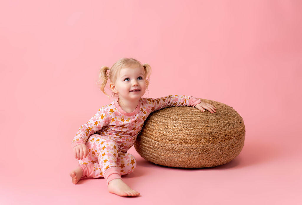 Pink Star Two Piece Set Baby & Toddler Sleepwear In my Jammers
