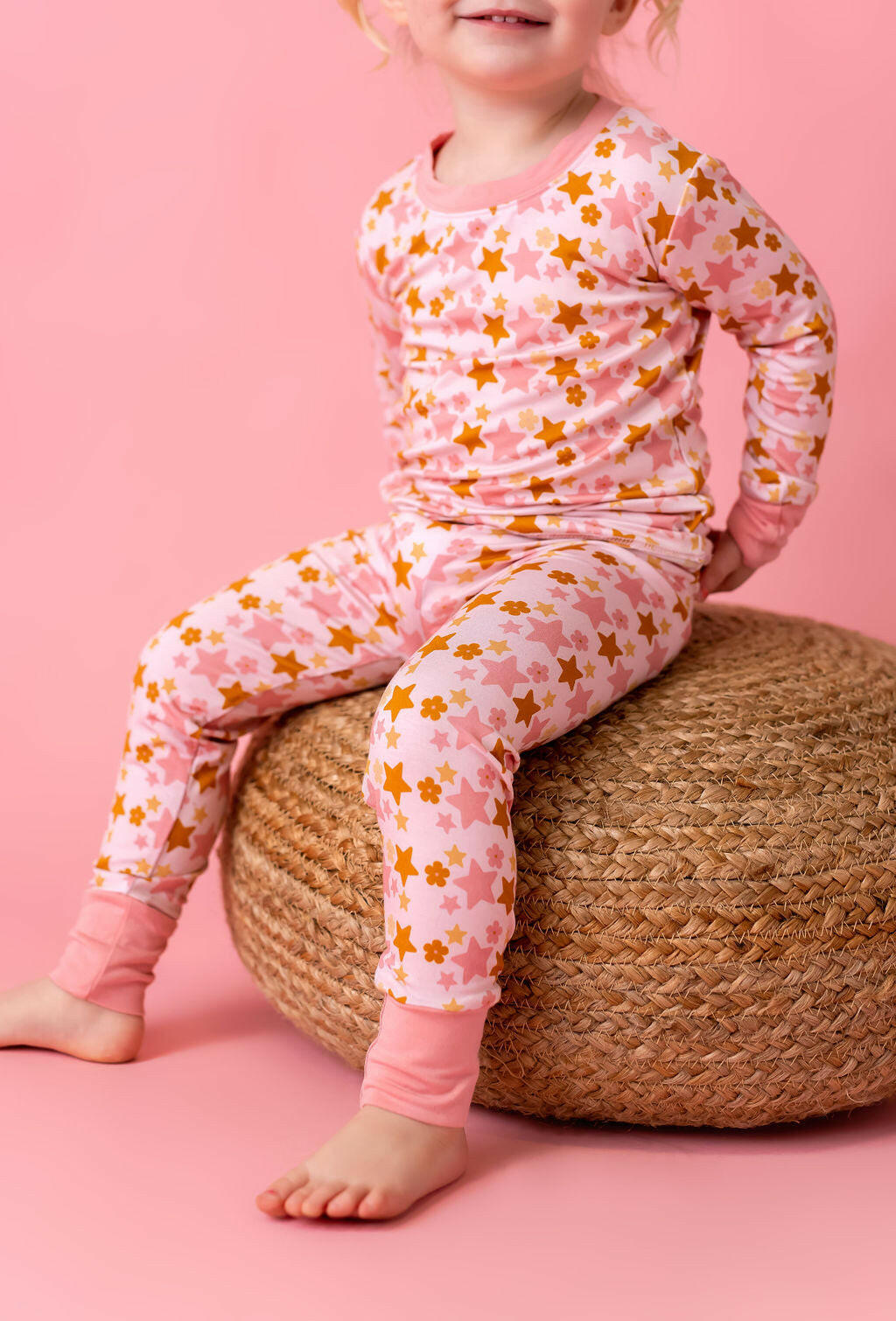 Pink Star Two Piece Set Baby & Toddler Sleepwear In my Jammers