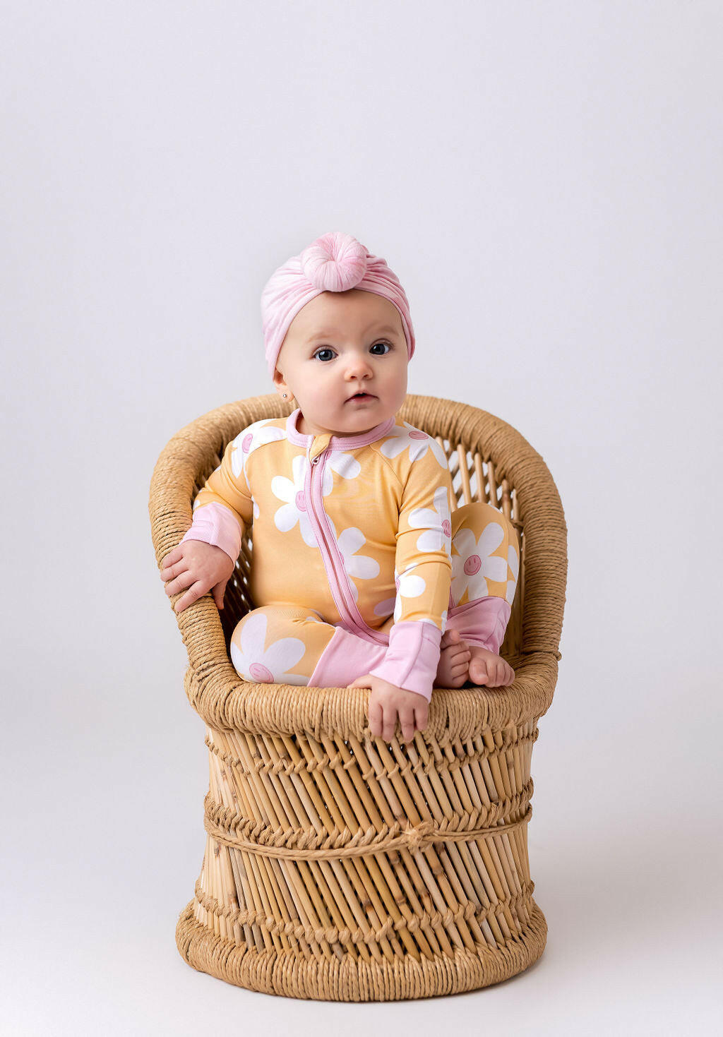 Retro Daisy Zipper Romper Baby & Toddler Sleepwear In my Jammers