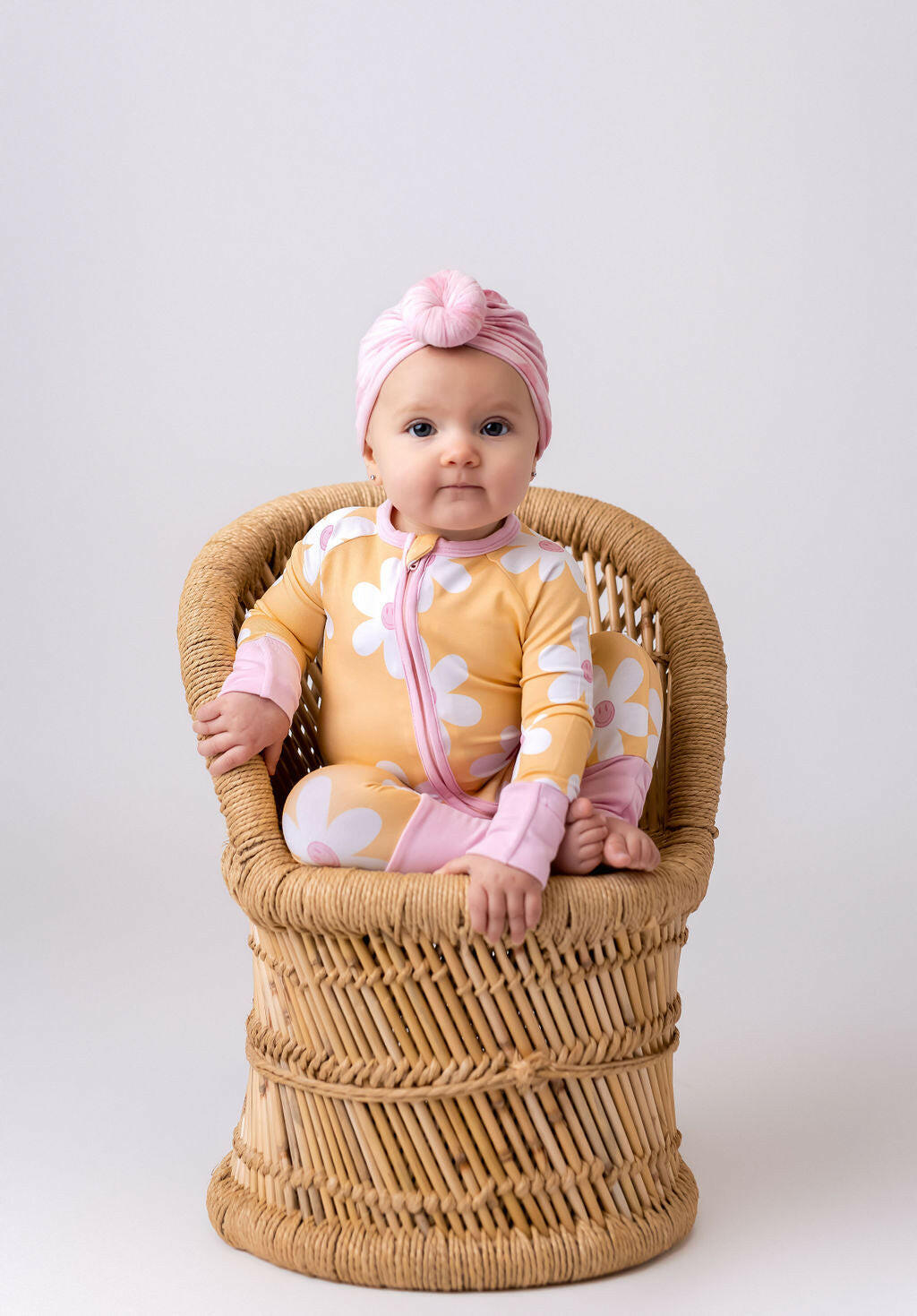 Retro Daisy Zipper Romper Baby & Toddler Sleepwear In my Jammers
