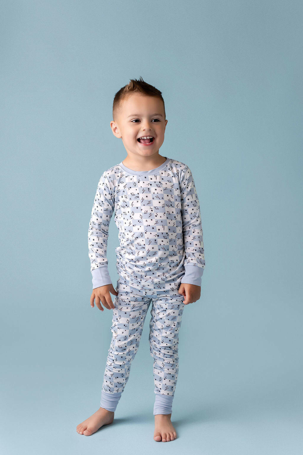 Checkered Space Two Piece Set Baby & Toddler Sleepwear In my Jammers