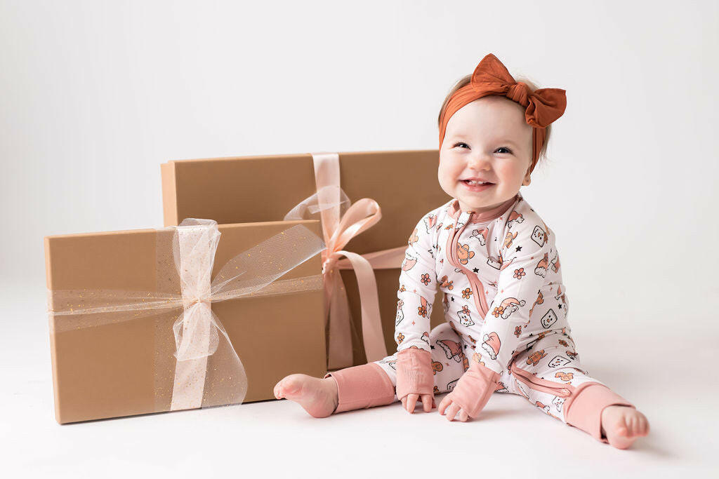 Mauve Marshmallow Zipper Romper Baby & Toddler Sleepwear In my Jammers