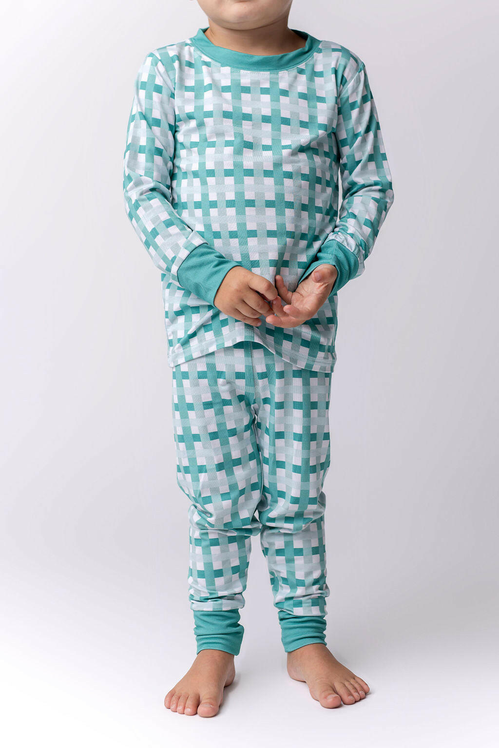 Teal Plaid Two Piece Set Baby & Toddler In my Jammers