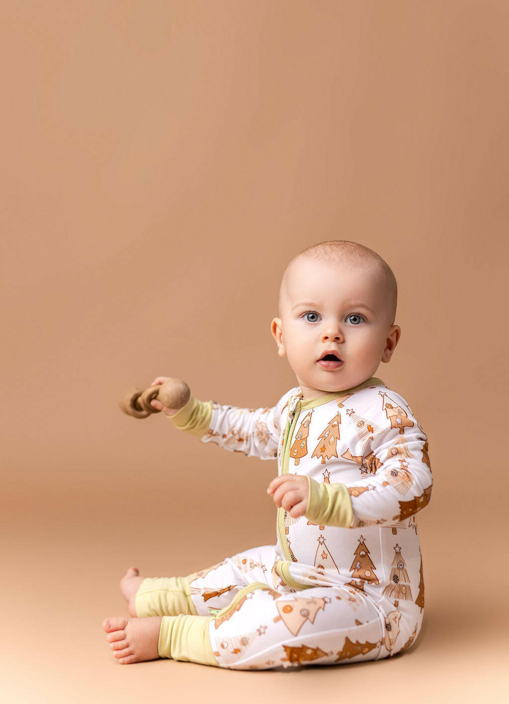Retro Christmas Zipper Romper Baby & Toddler In my Jammers