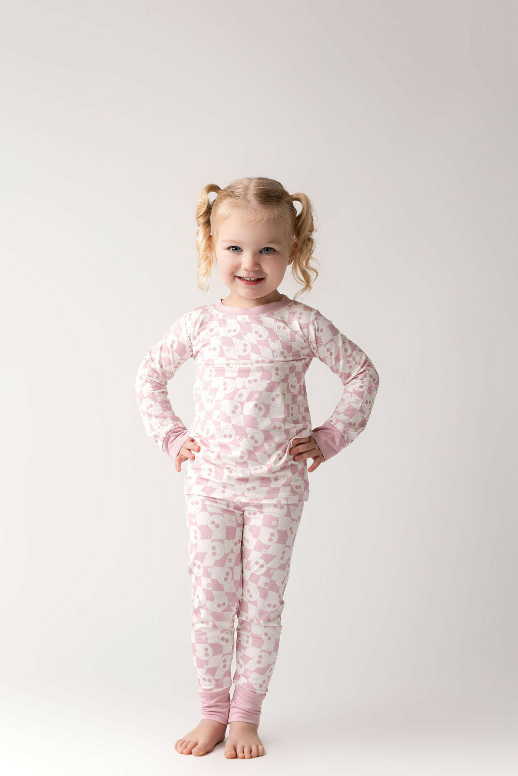 Mauve Wavy Checkered Two Piece Set - Jammers x Karrie Locher Baby & Toddler Sleepwear In my Jammers