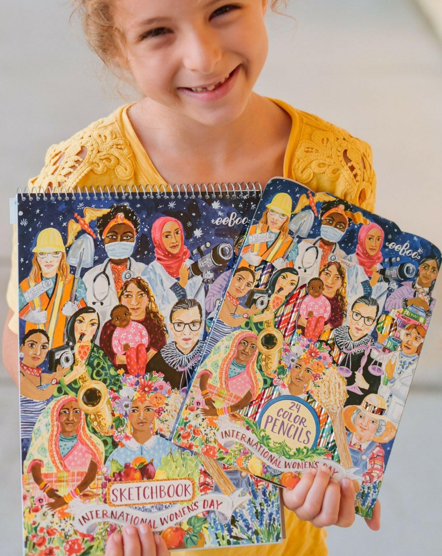 International Women's Day Sketchbook Arts & Crafts eeboo