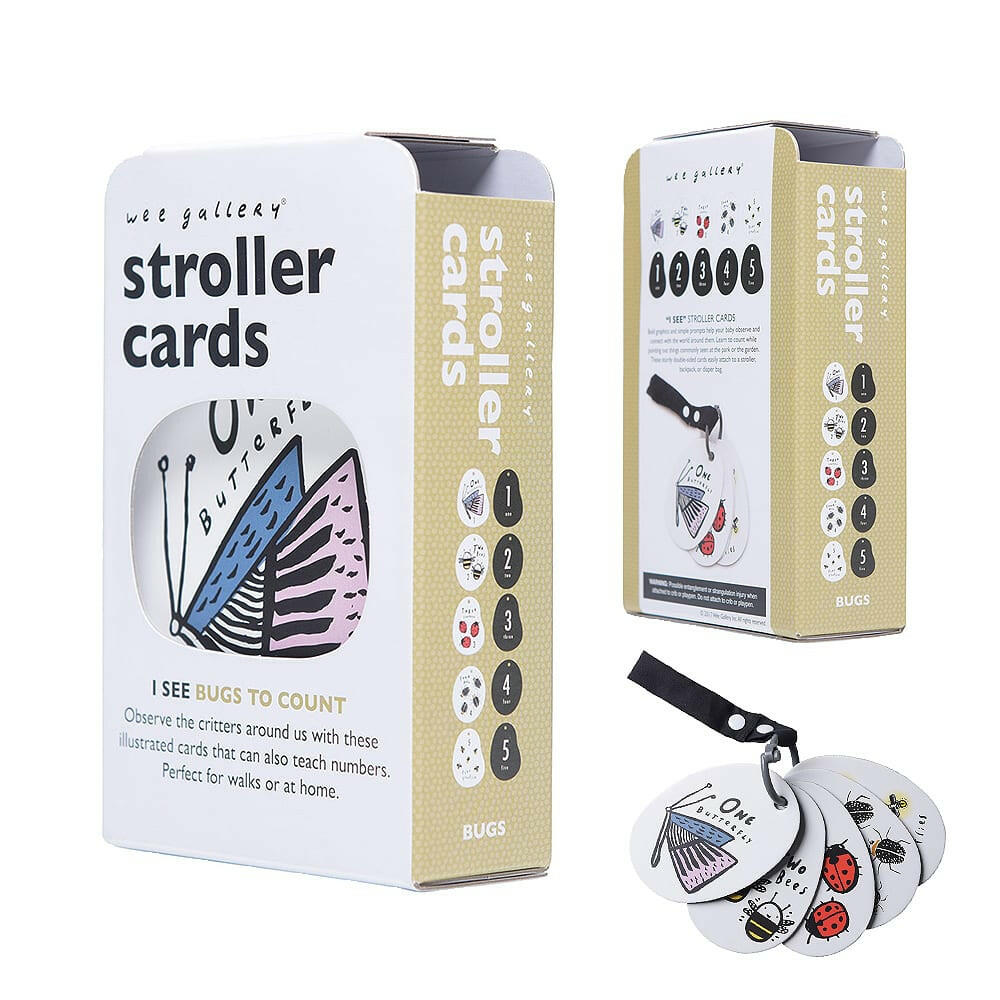 Stroller Cards - I See Bugs to Count Stroller Toys Wee Gallery