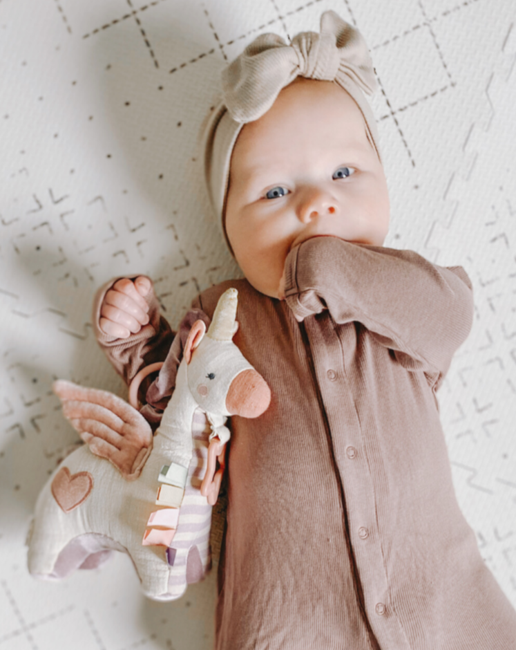 Link & Love™ Pegasus Activity Plush with Teether Toy Baby Essentials Itzy Ritzy